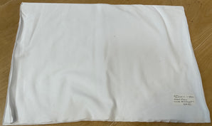 REMNANT - (FLAWED) 50cm x 1.45M White Brushed French Terry