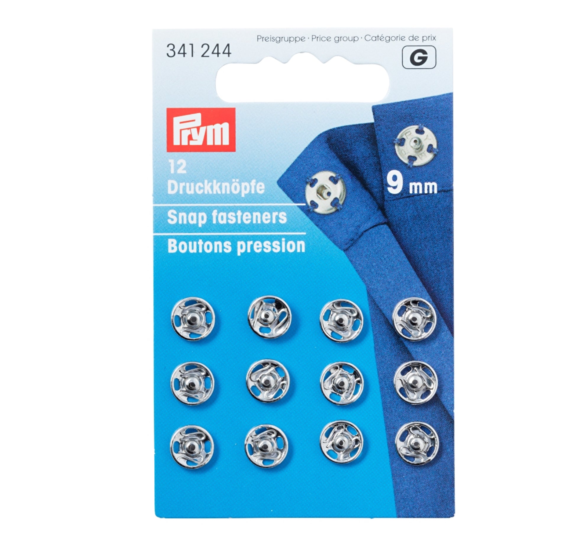 Prym 9mm Metal Snap Fasteners