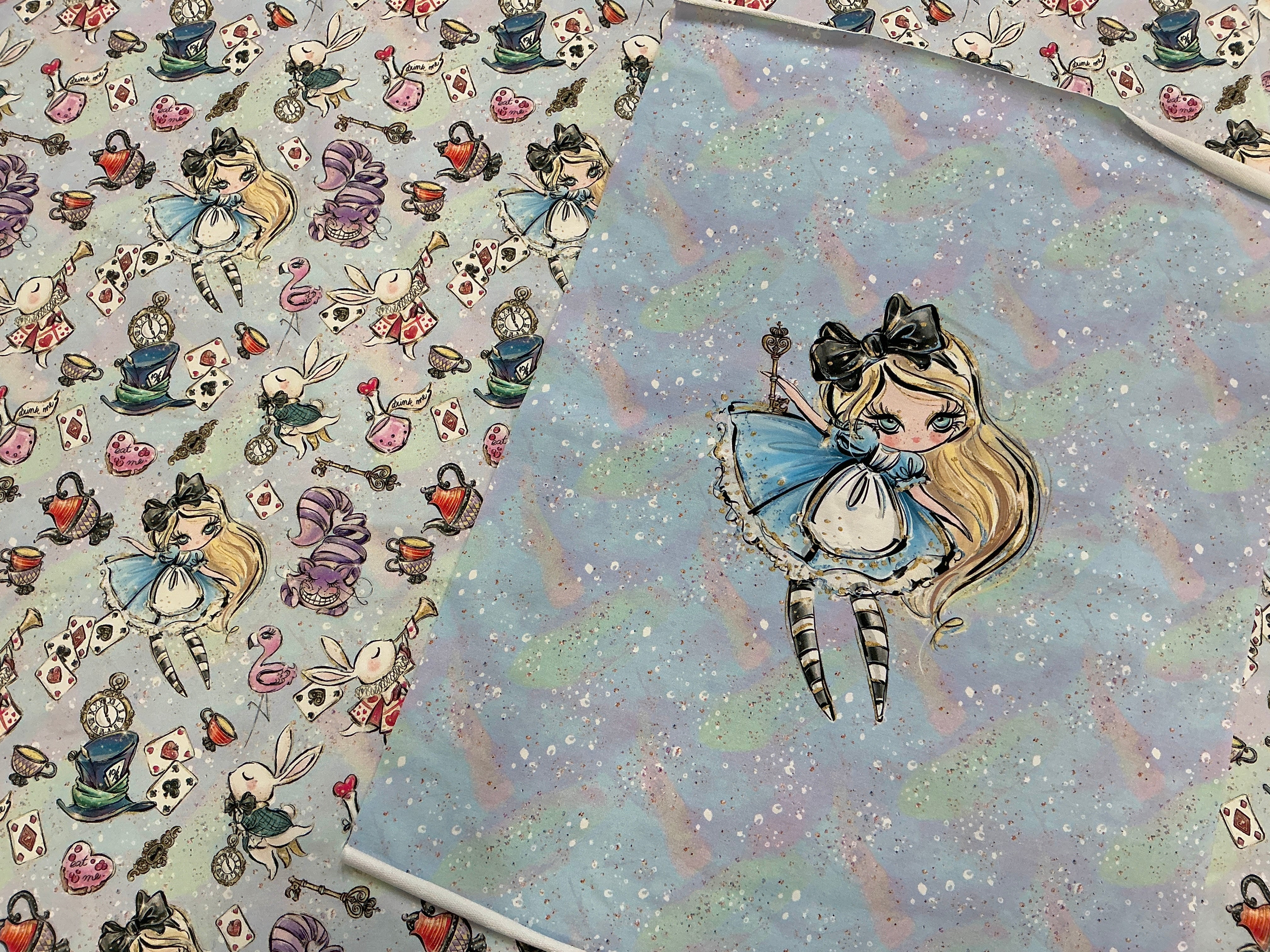 Wonderland French Terry Panel and Coordinate Bundle