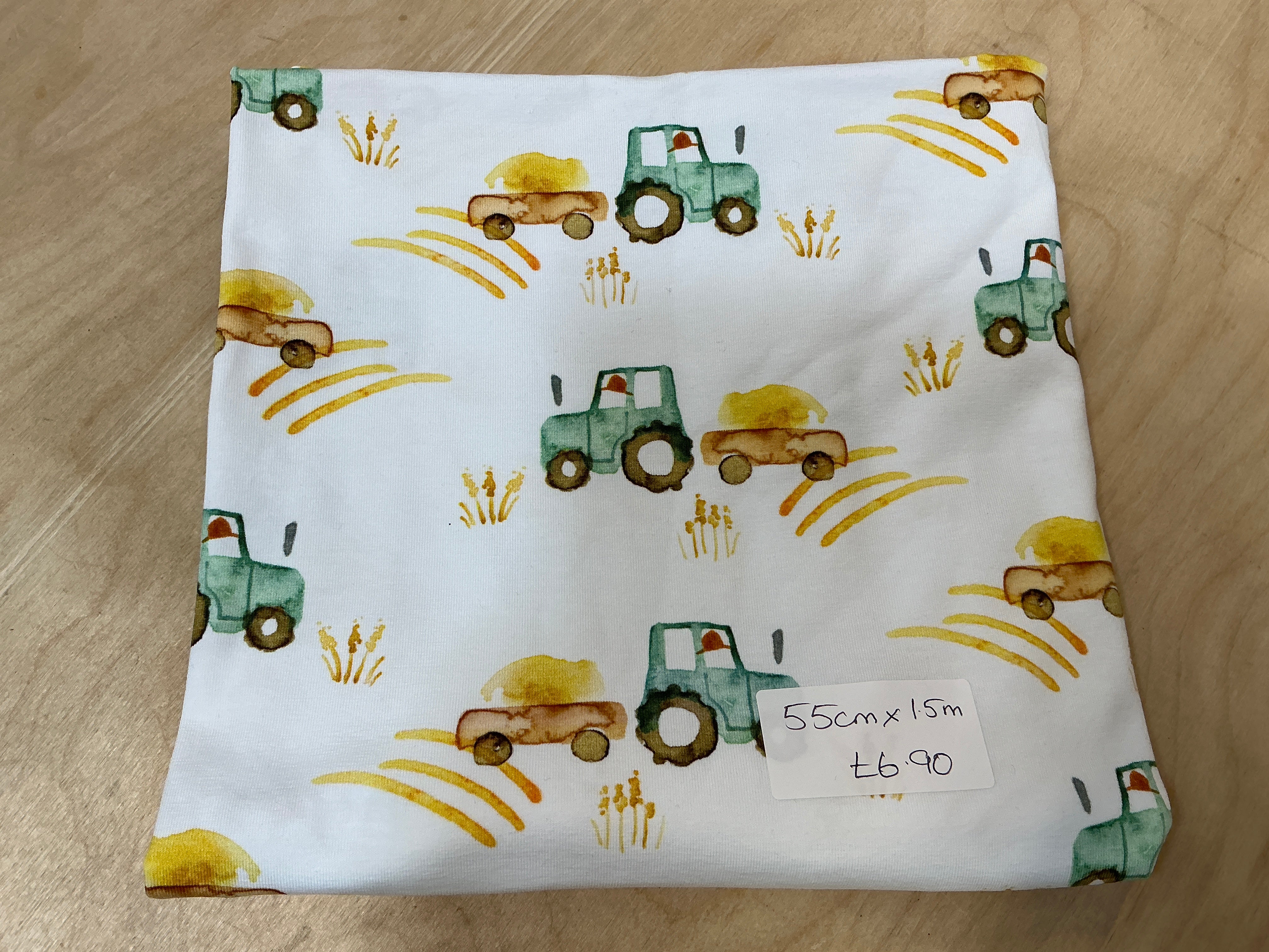 Remnant L55cmx 1.5m Organic Harvest Time Tractor Jersey