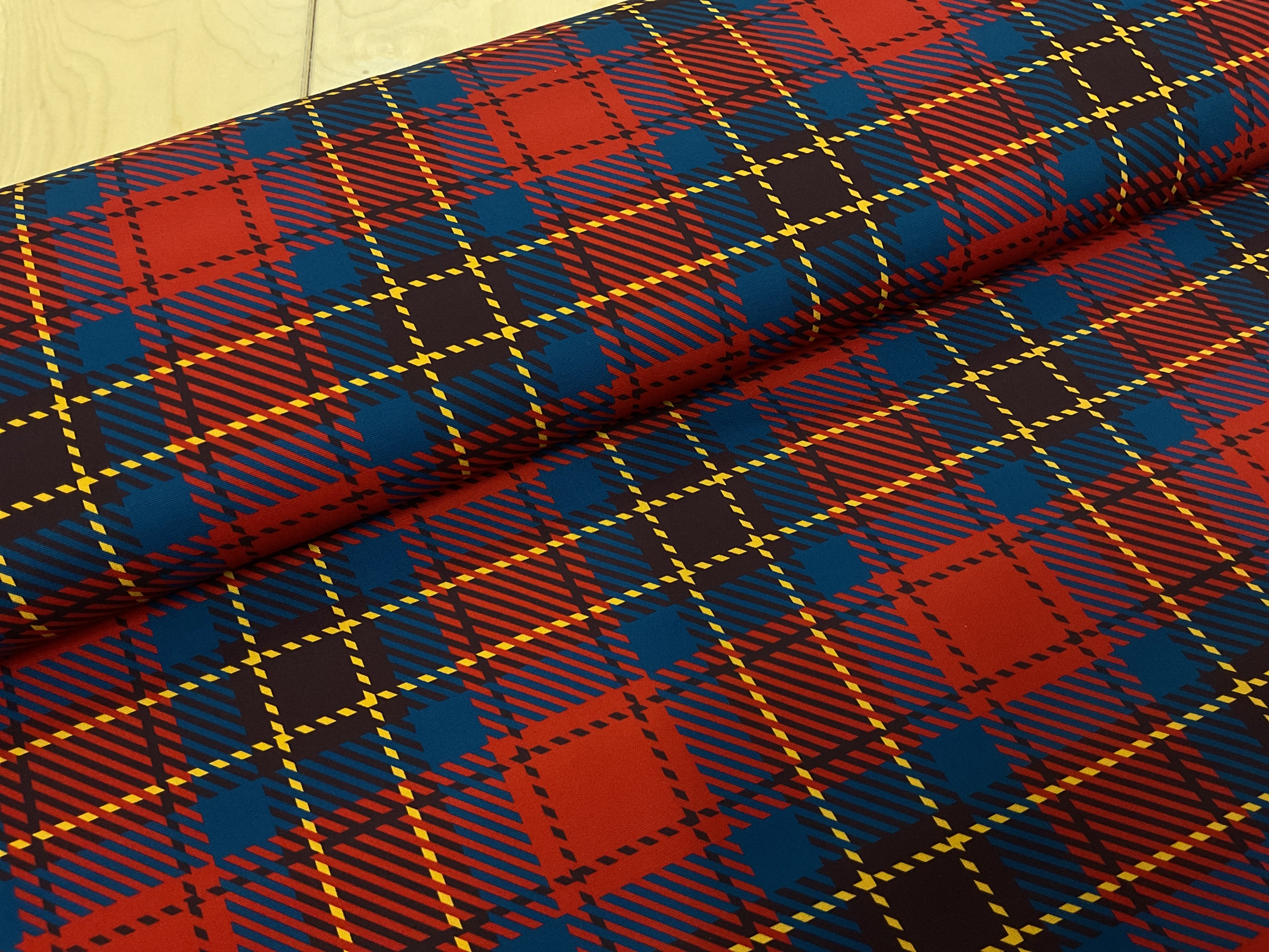 Tartan Cotton Canvas