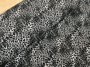 Snow Leopard Print French Terry