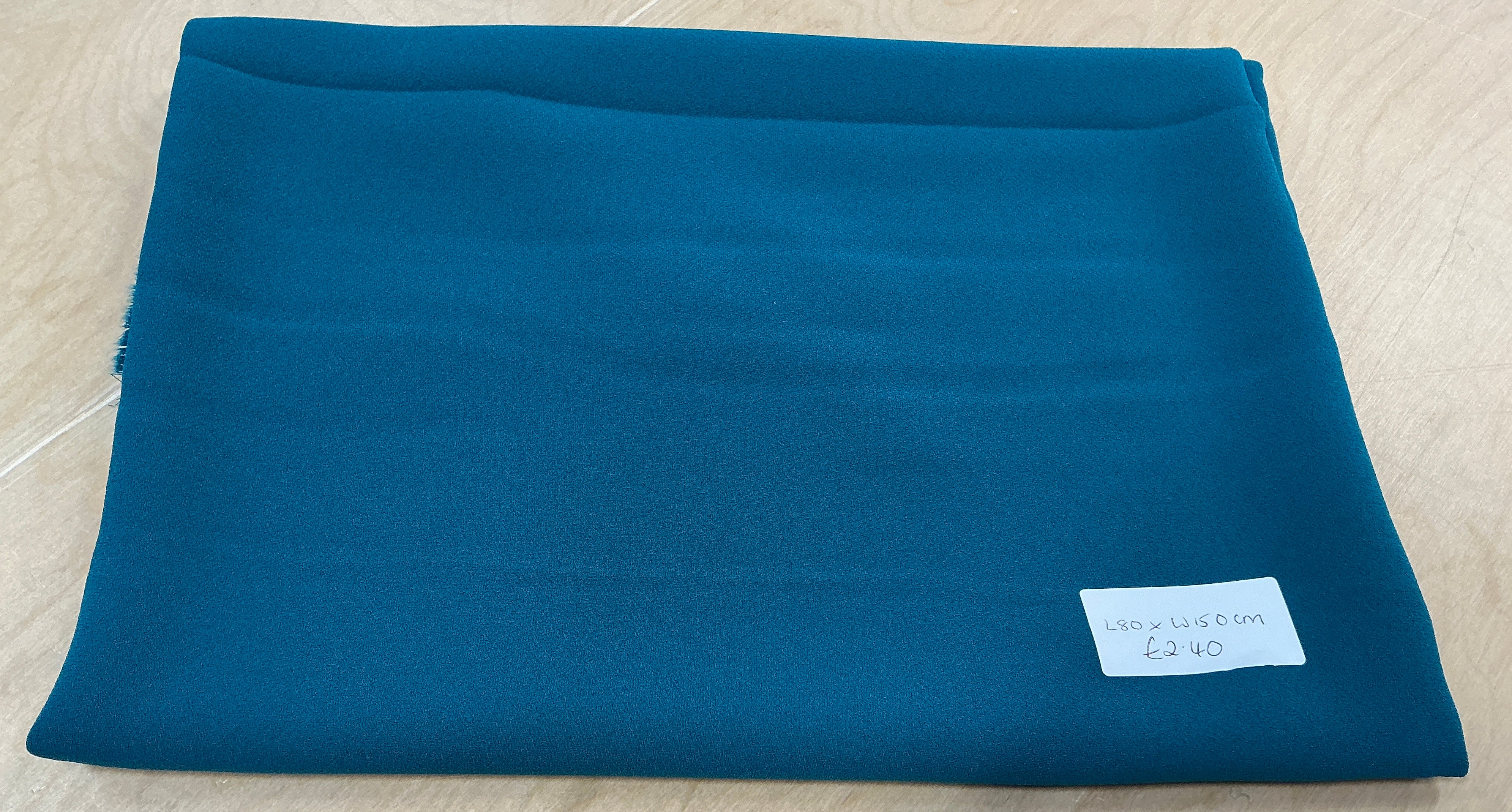 REMNANT  - L80cm x W150cm Petrol Crepe