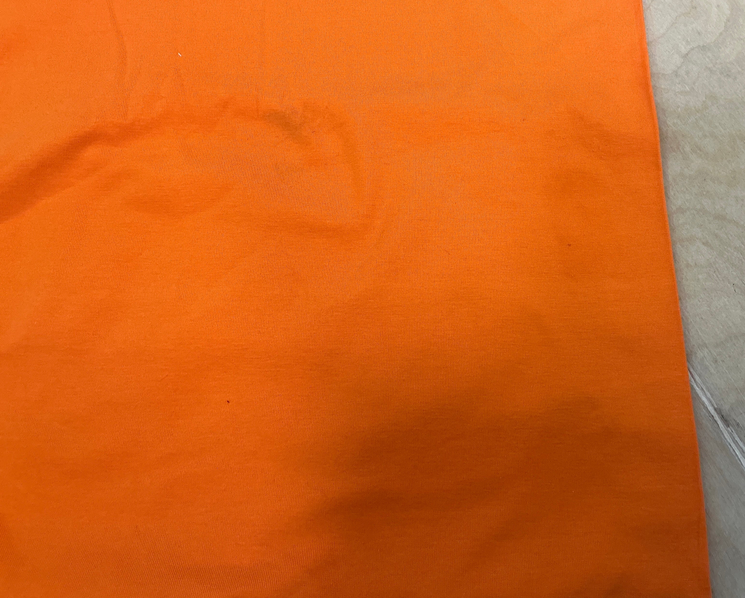 REMNANT - (MARKED) L90cm x W145cm Orange Jersey
