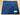 REMNANT  - L60cm x W145cm Leopard Pop Brushed Back French Terry Dark Royal/Tiffany