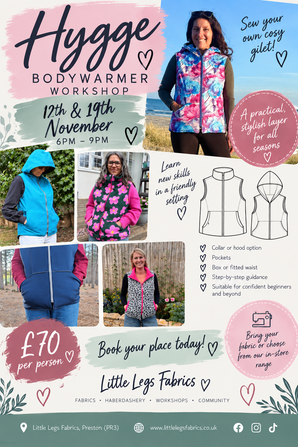 Hygge Gilet Evening Workshop - 12th and 19th November