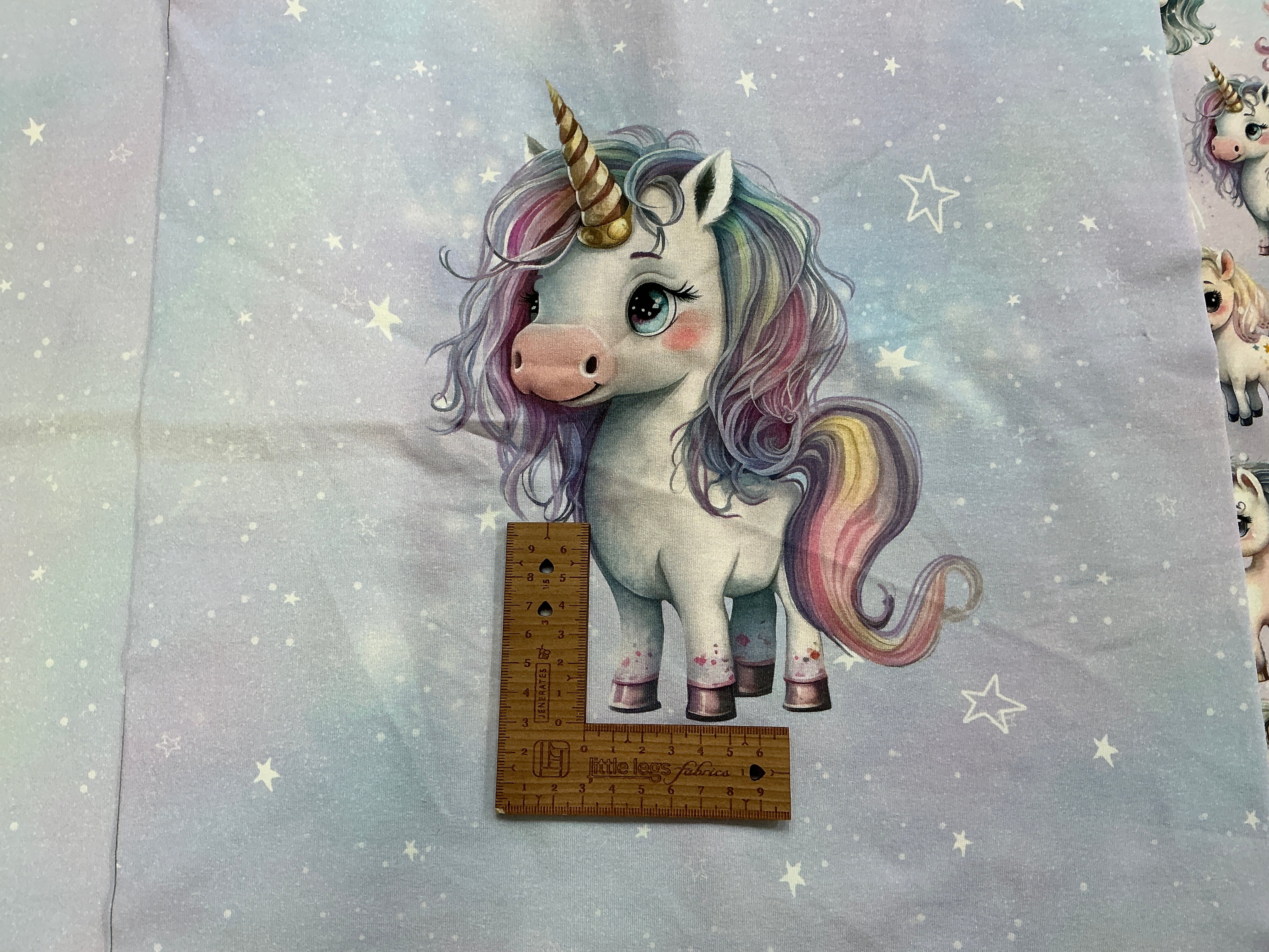 Pastel Galaxy Unicorns French Terry Panel and Coordinate Bundle