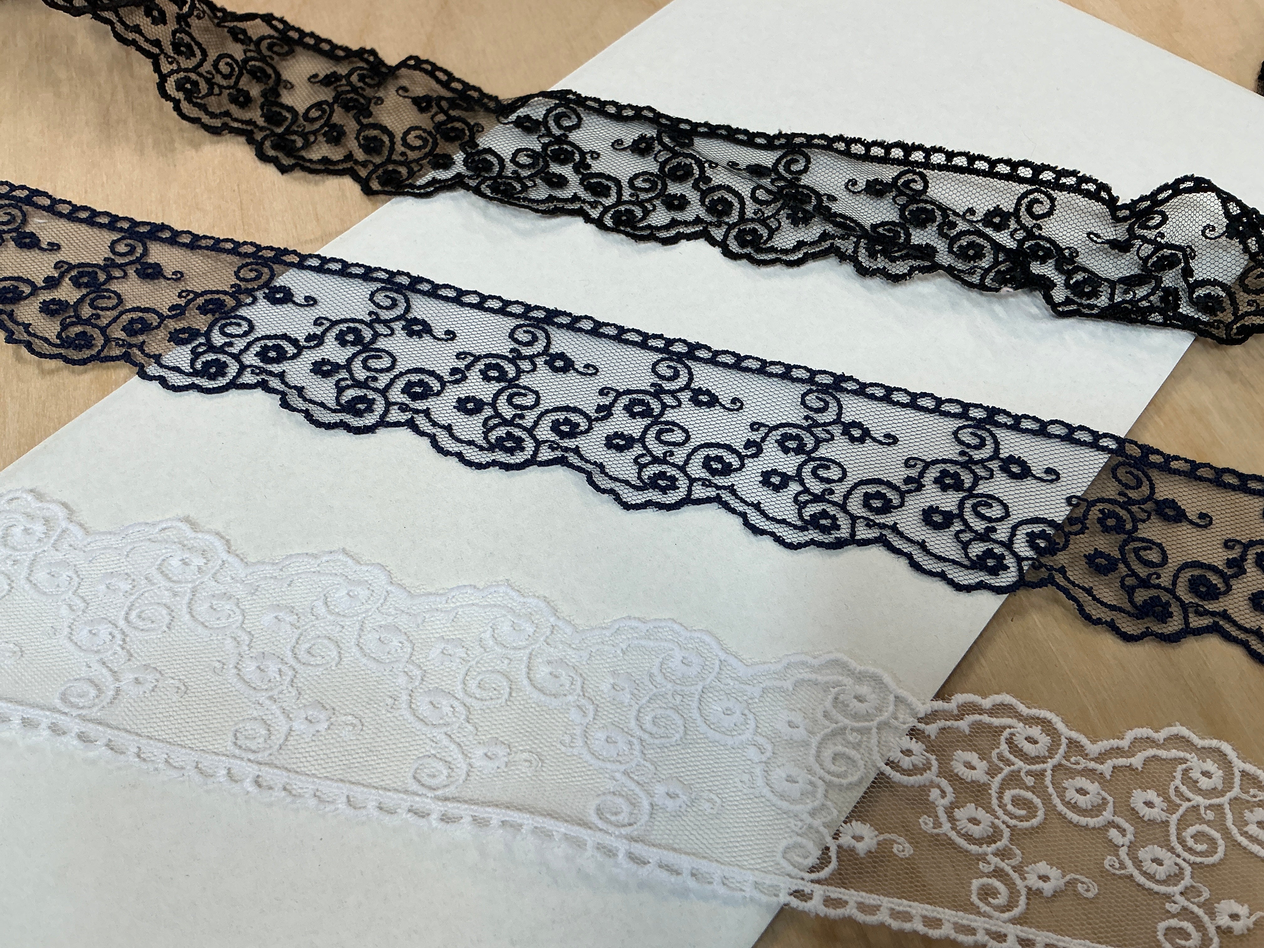 35mm Scolloped Edge Lace Trim