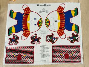Humpty Dumpty Toy 100% Cotton Panel