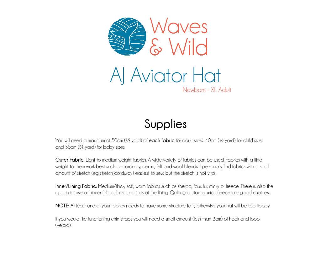 Aviator Patterns.pdf AJ Aviator Waves and Wild digital sewing pattern PDF DOWNLOAD ONLY ...