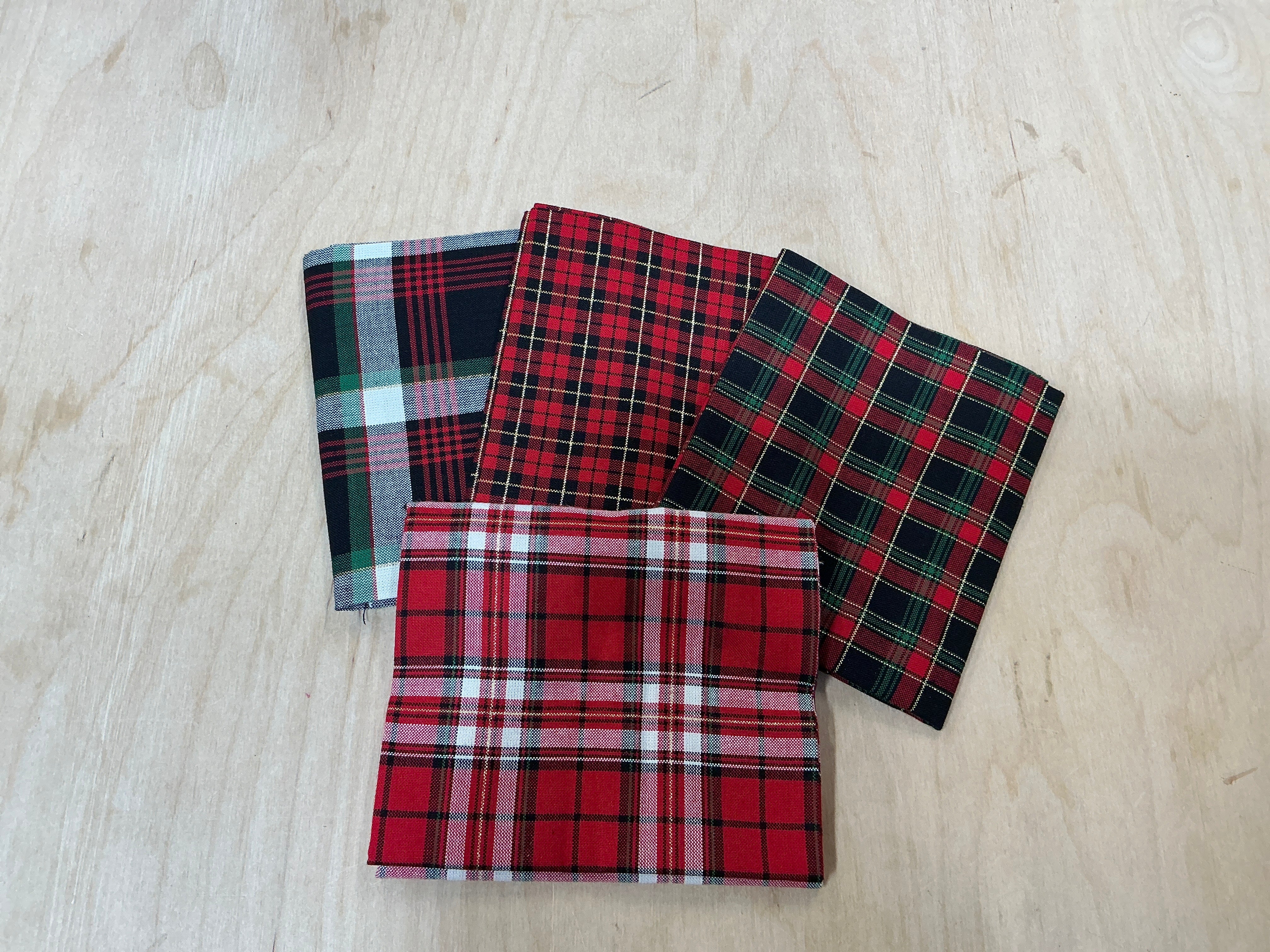 Tartan Metallic Fat Quarters