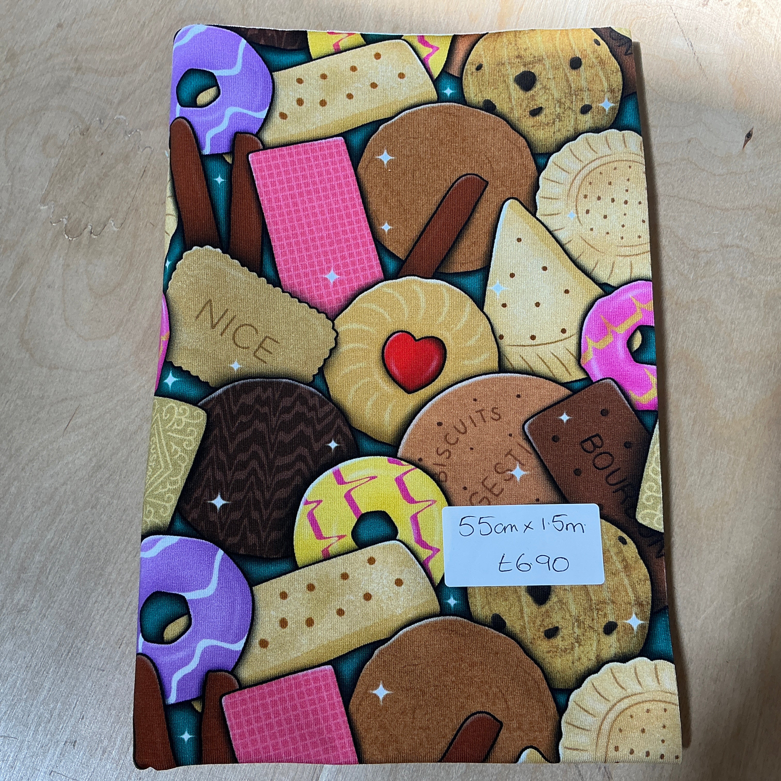 Remnant - L55cm x W1.5m Biscuits Jersey