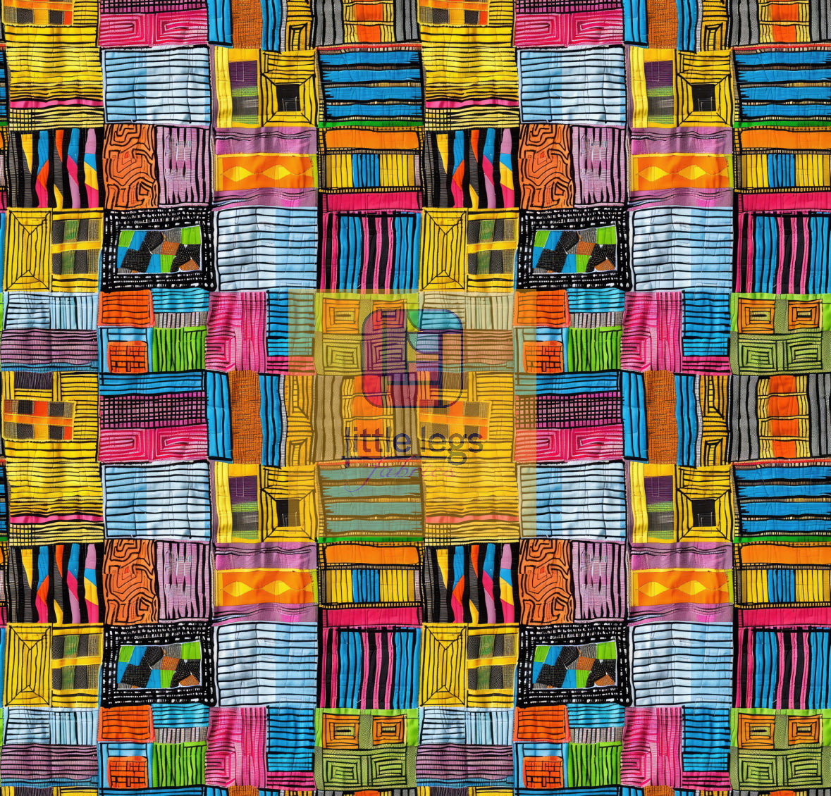 PRE ORDER African Patchwork Cotton Jersey - DUE IN STOCK MID AUGUST