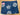 REMNANT  - (FLAWED) L65cm x W160cm Flower Print Stretch Denim