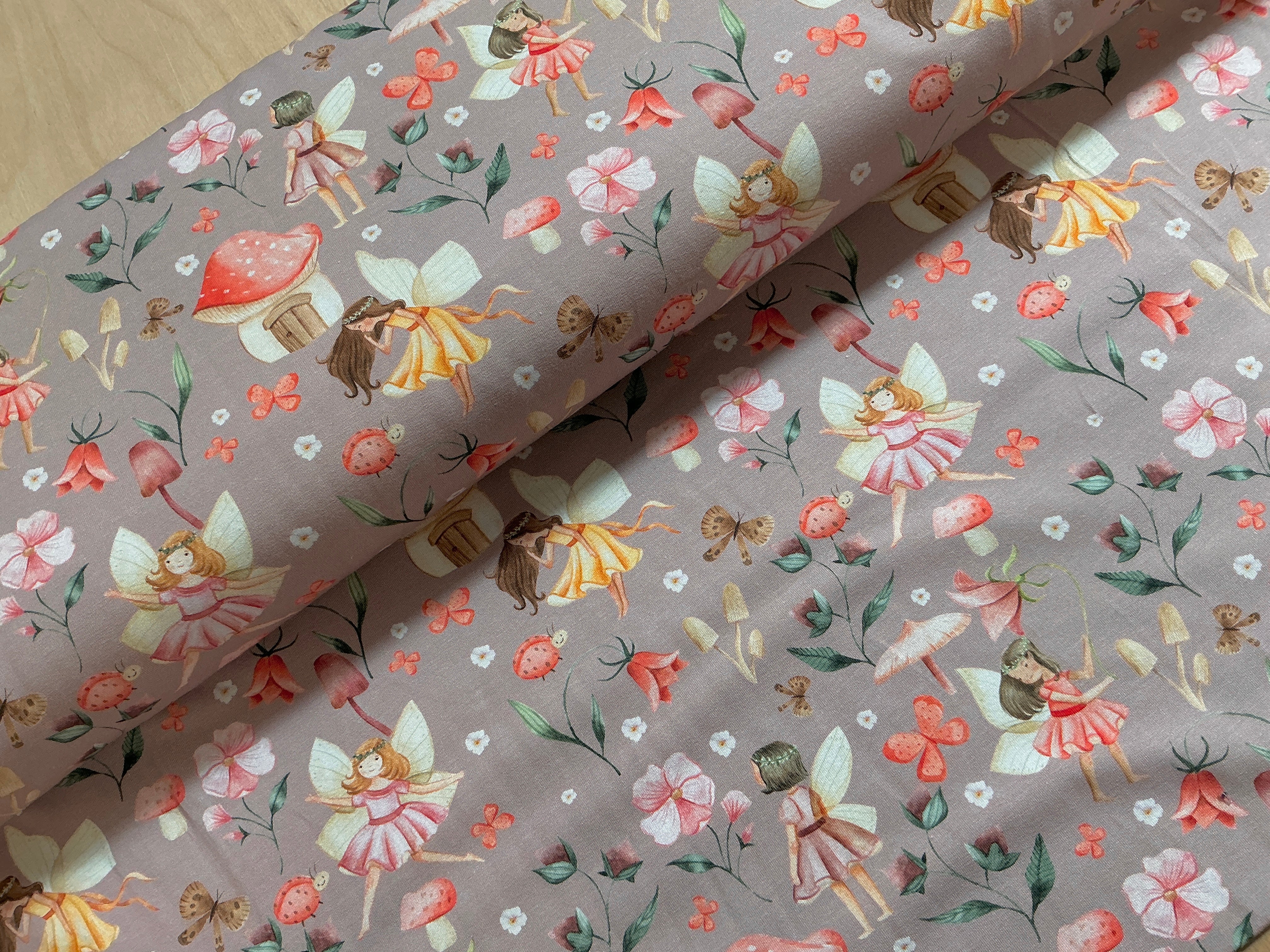 Flower Fairies Cotton Jersey