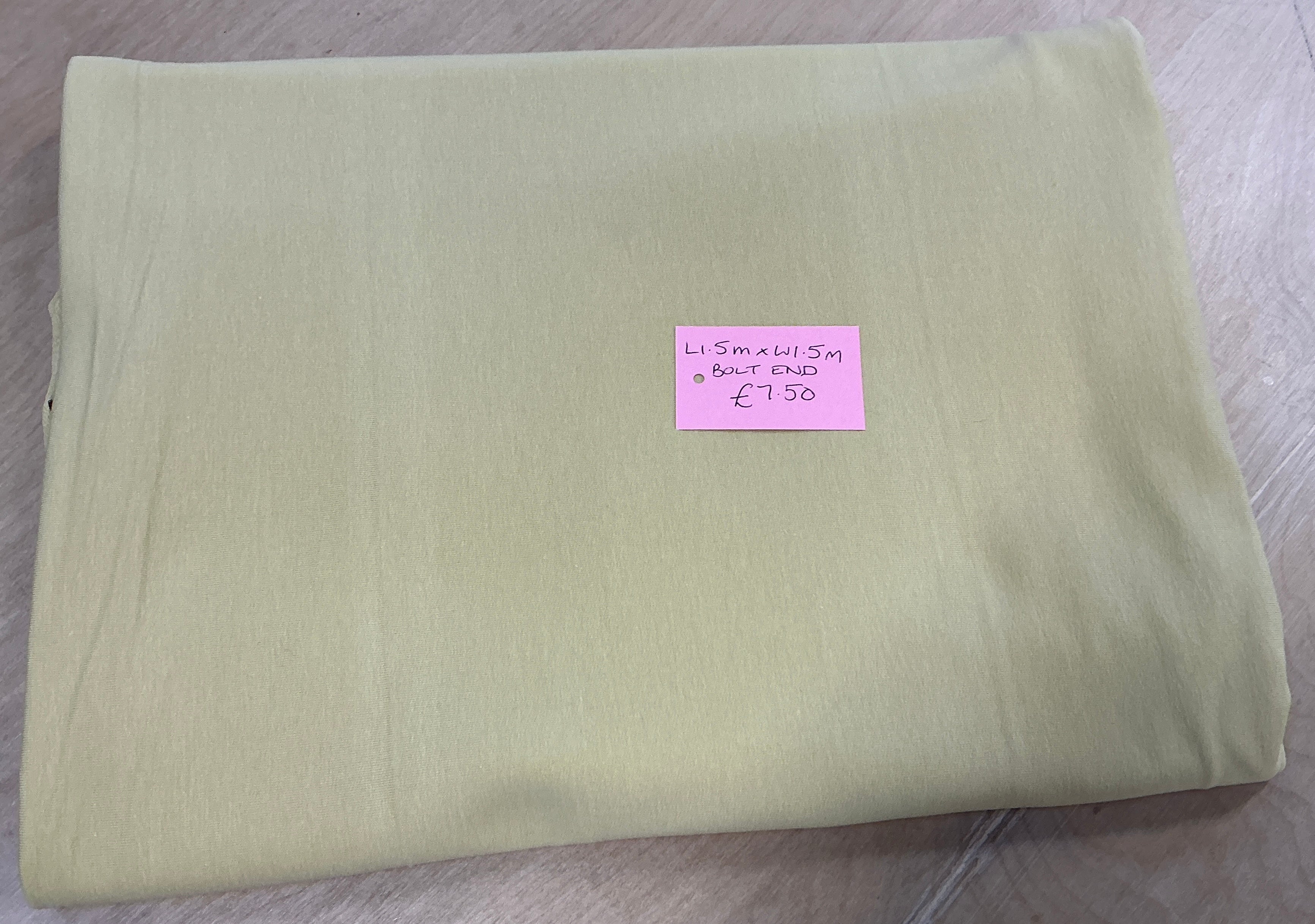 BOLT END L1.5M x W1.5M Organic Dusky Yellow French Terry