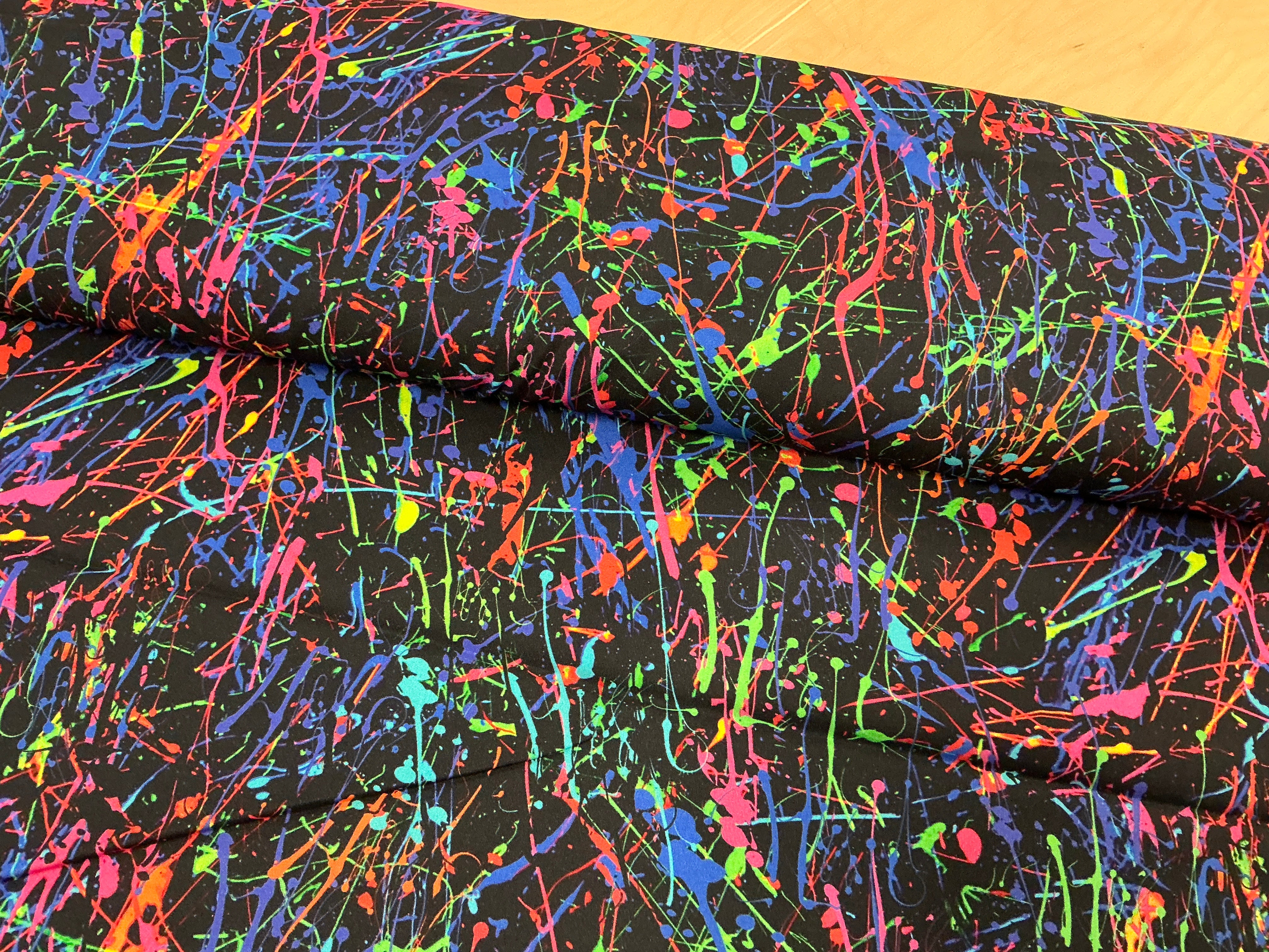 Paint Splatter Cotton Poplin