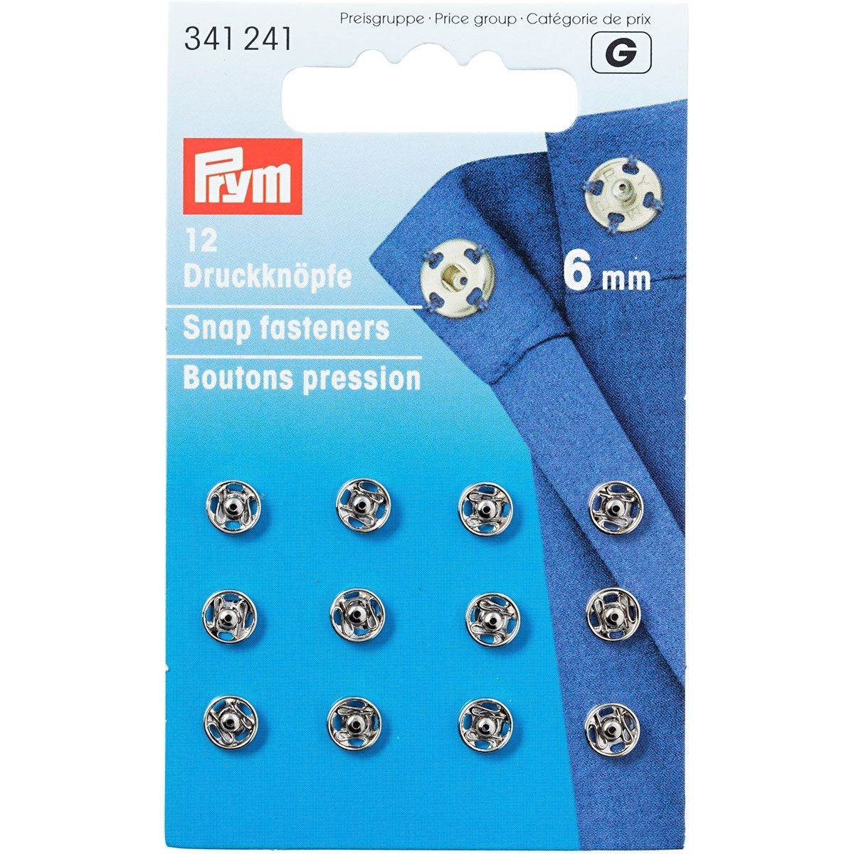 Prym 6mm Metal Snap Fasteners