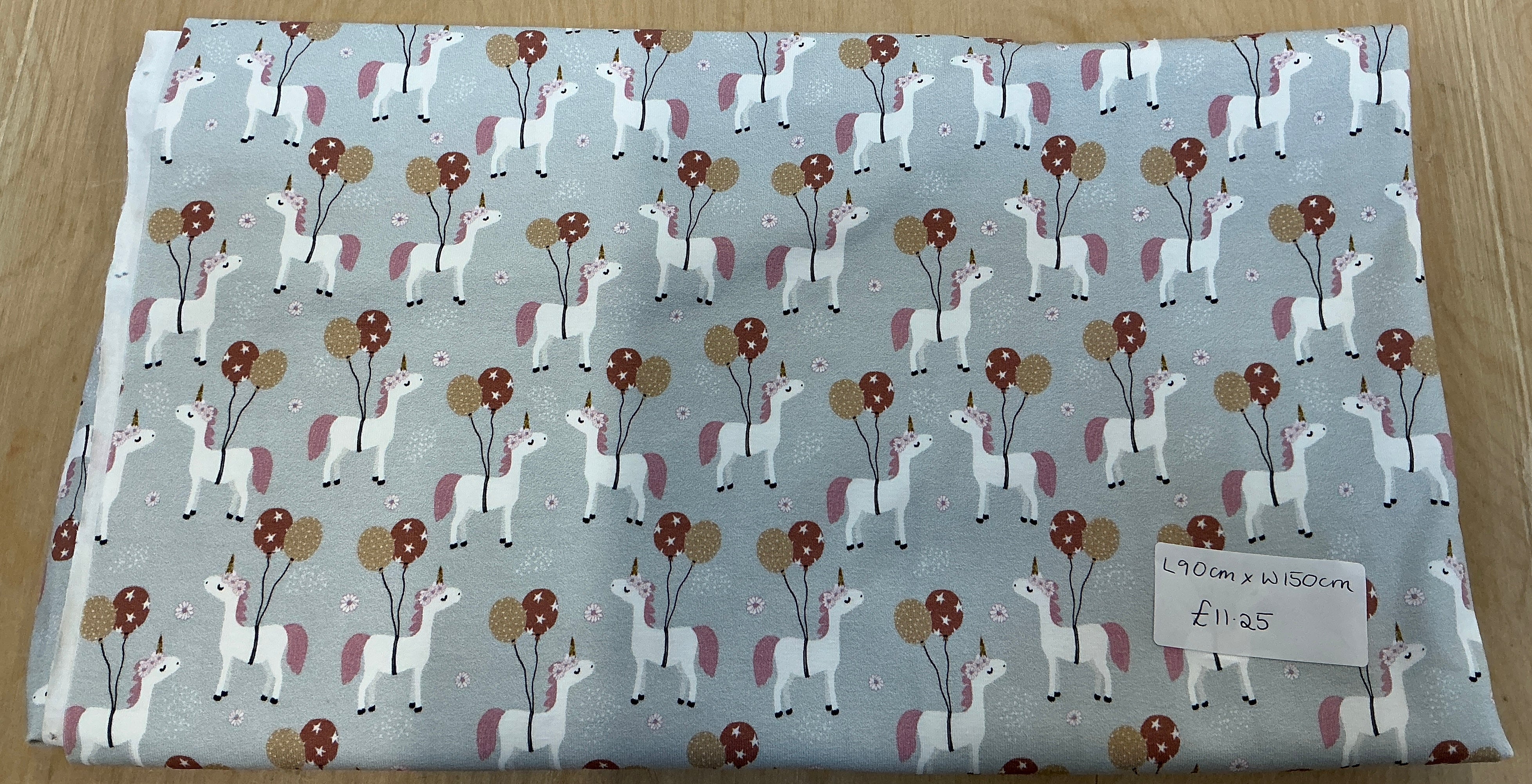 REMNANT  - L90cm x W150cm Unicorn Party Jersey