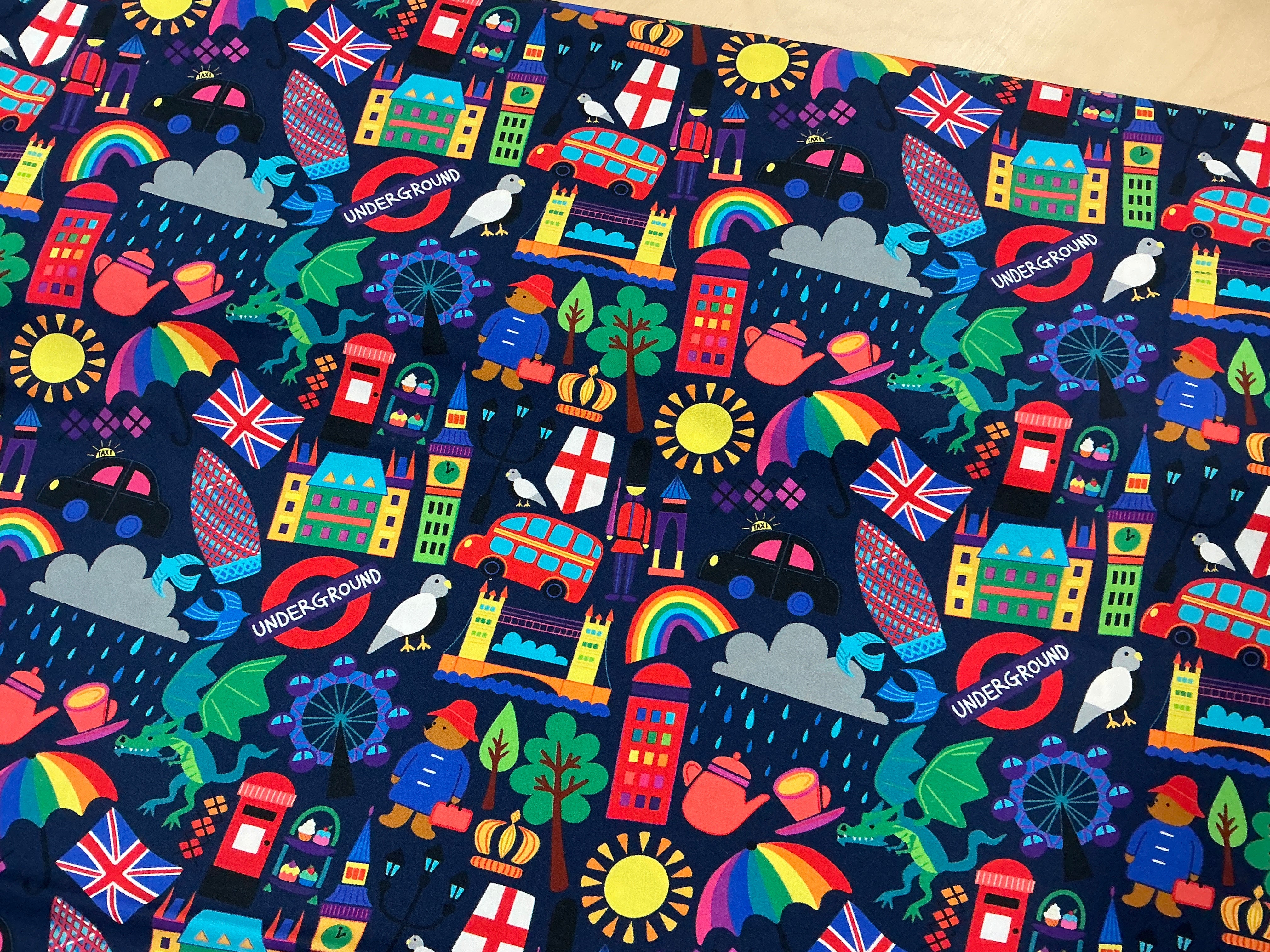 London Advenutures Cotton Poplin