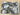 REMNANT  - L85cm x W140cm Grey Leaves on Linen Look Cotton Canvas