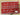 REMNANT  - L55cm x W160cm Red Fair Isle Effect French Terry