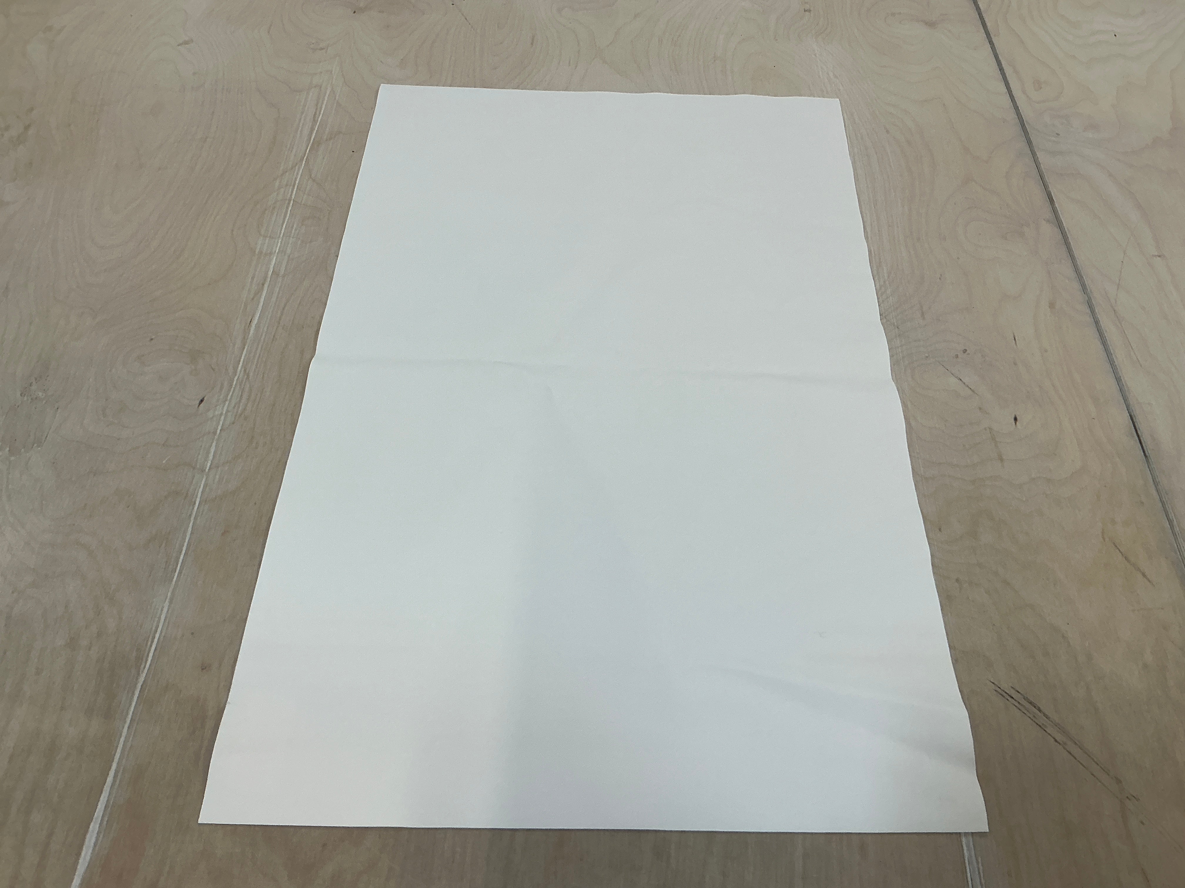 REMNANT - (FLAWED) L70cm x W45cm Cream Faux Leather Vinyl