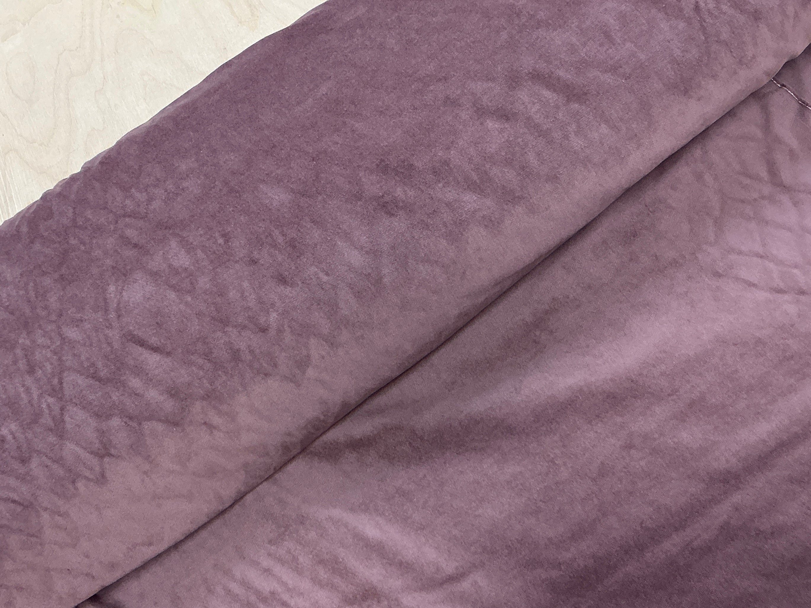 Dusty Pink Cotton Stretch Velvet