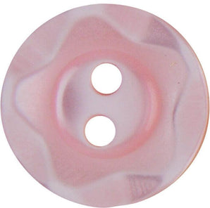 11.5mm Two Hole Wavy Edge Polyester Buttons
