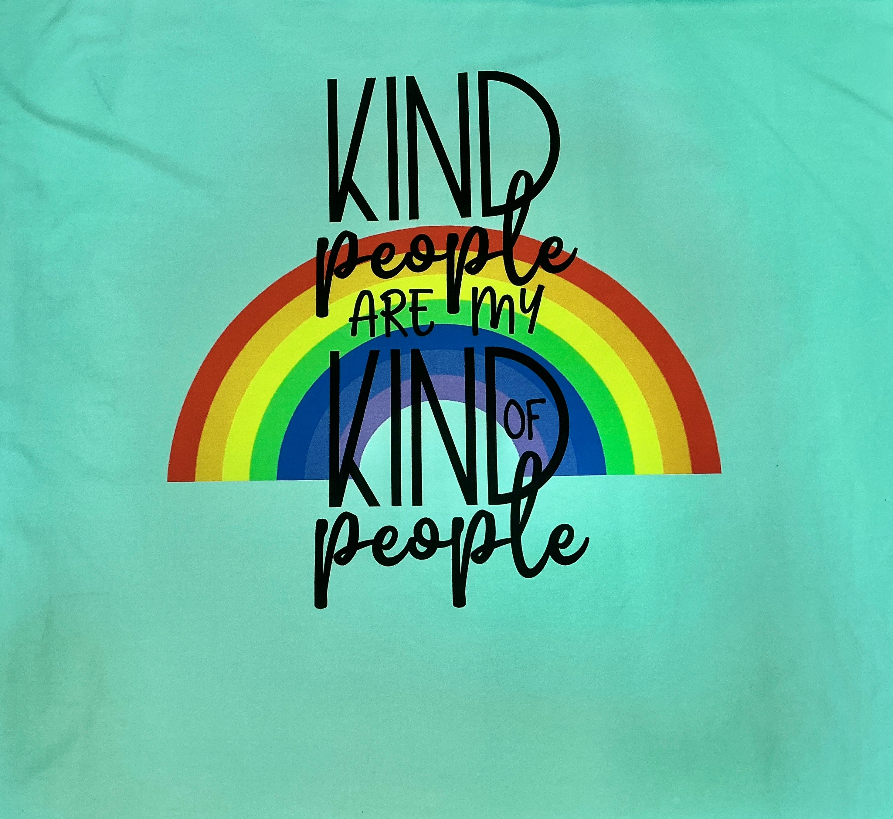 SALE - Kind People are My Kind of People Cotton Jersey Panels (Large Panels)