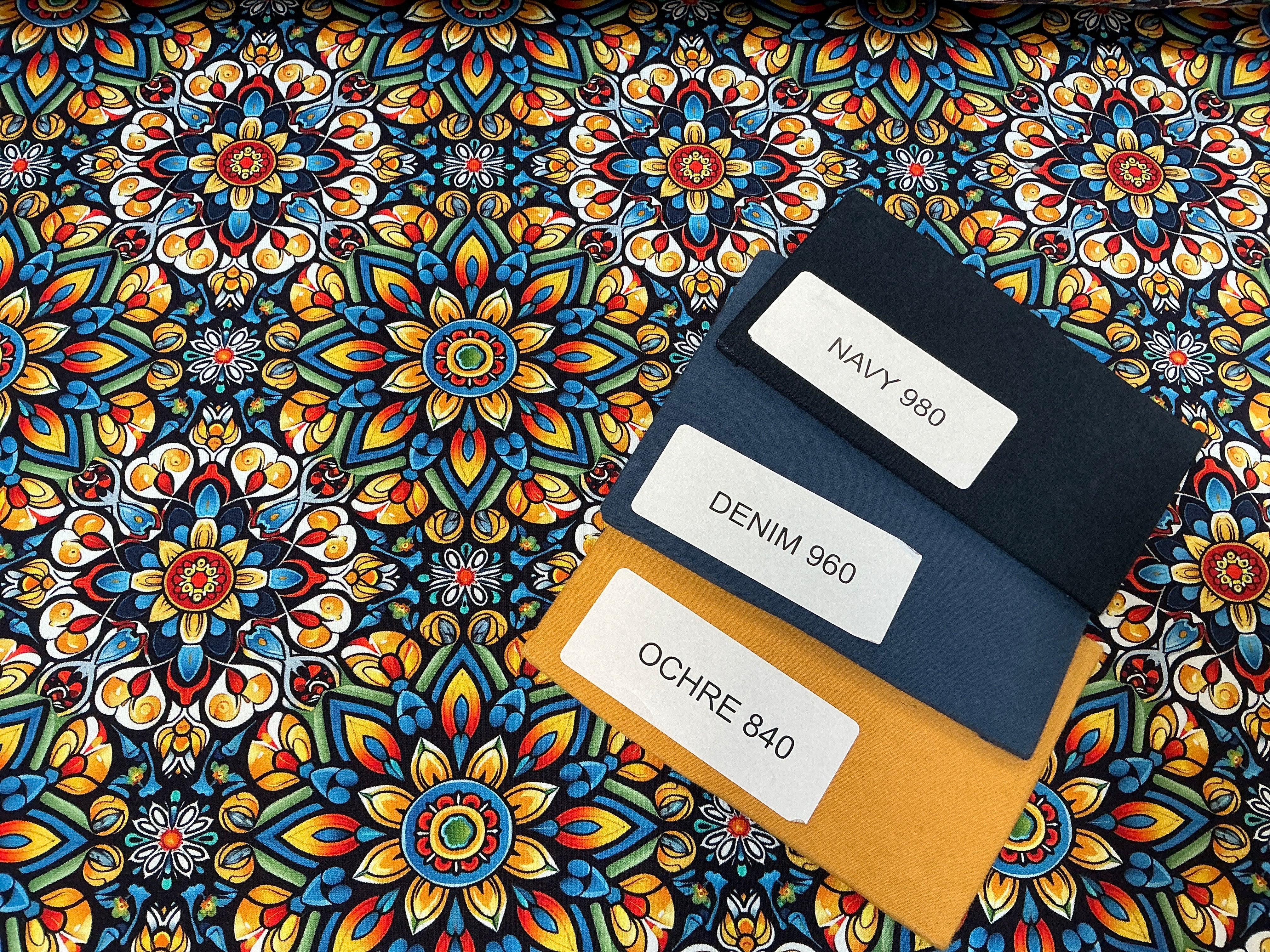 Colourful Mandala French Terry