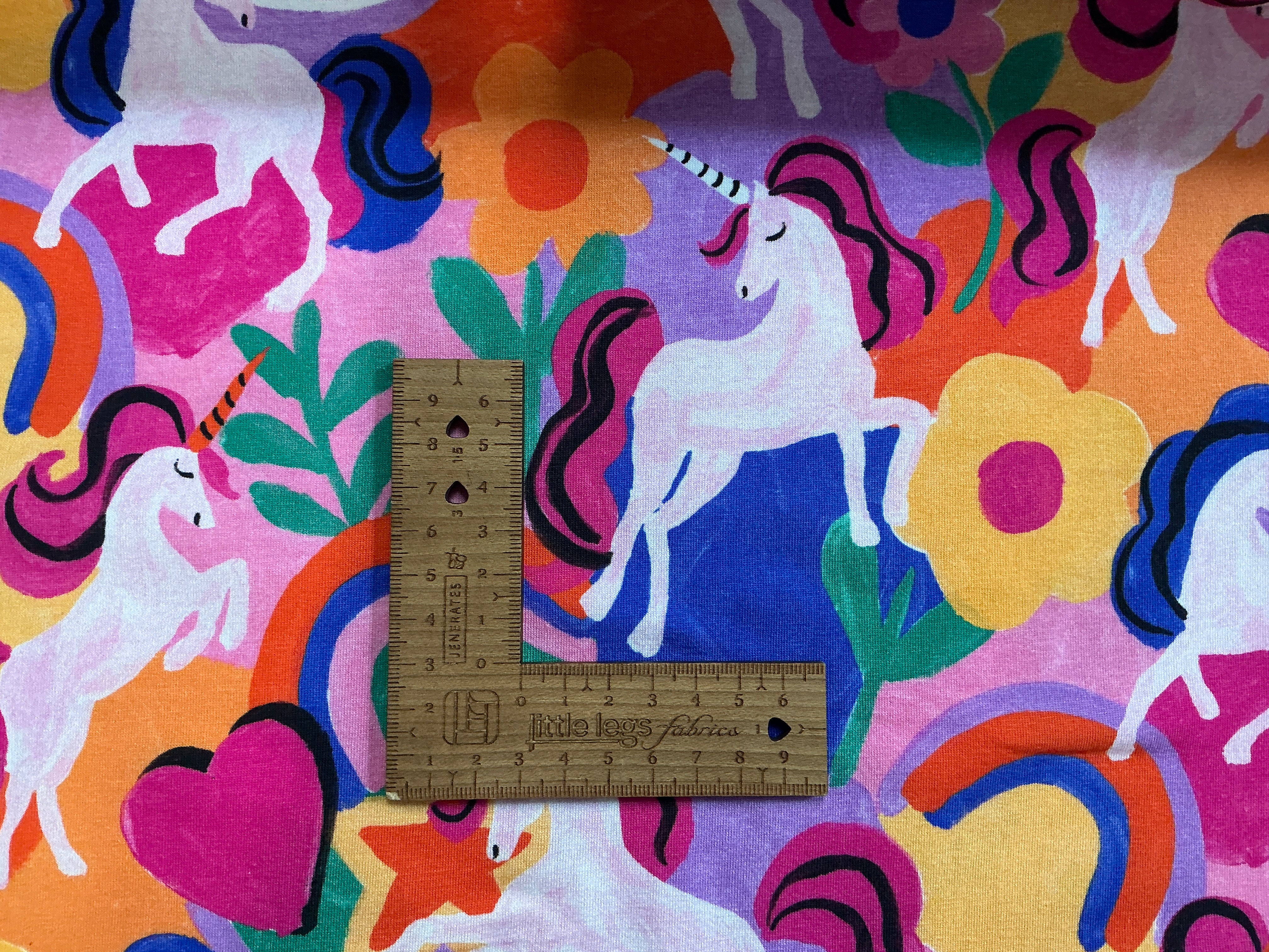 Bright Unicorn Cotton Jersey Fabric