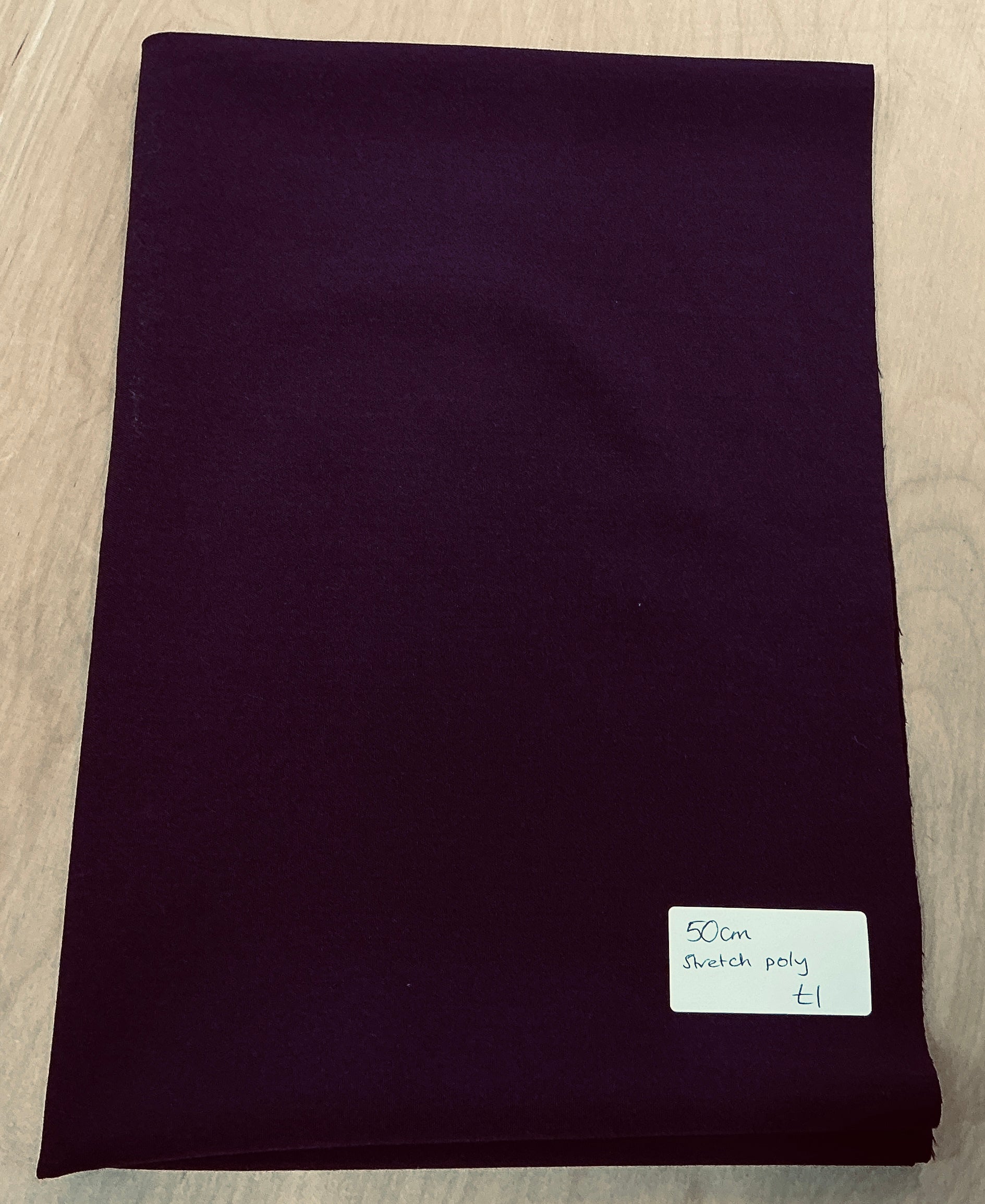Remnant L50cm x W140cm Purple Stretch Poly