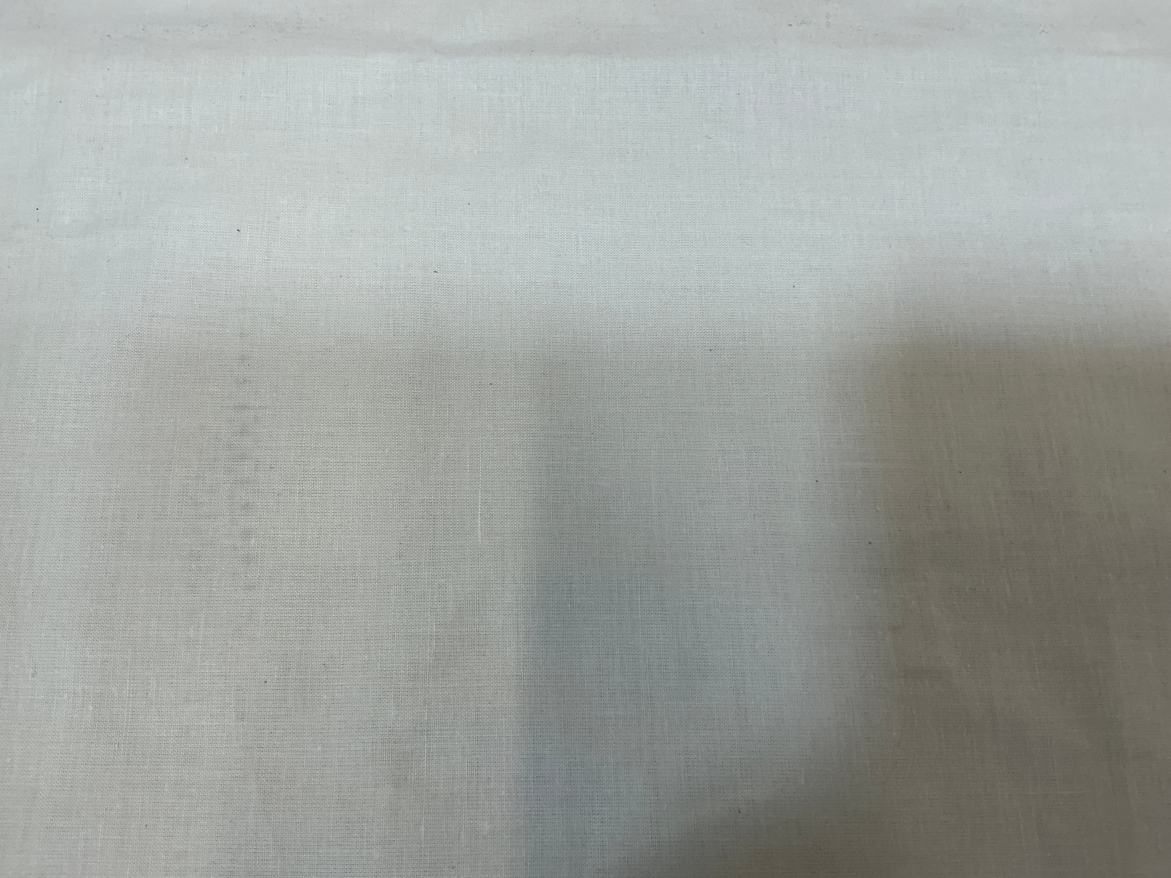 REMNANT - (MARKED) L50cm x W135cm Solid Colour Vanilla Cotton
