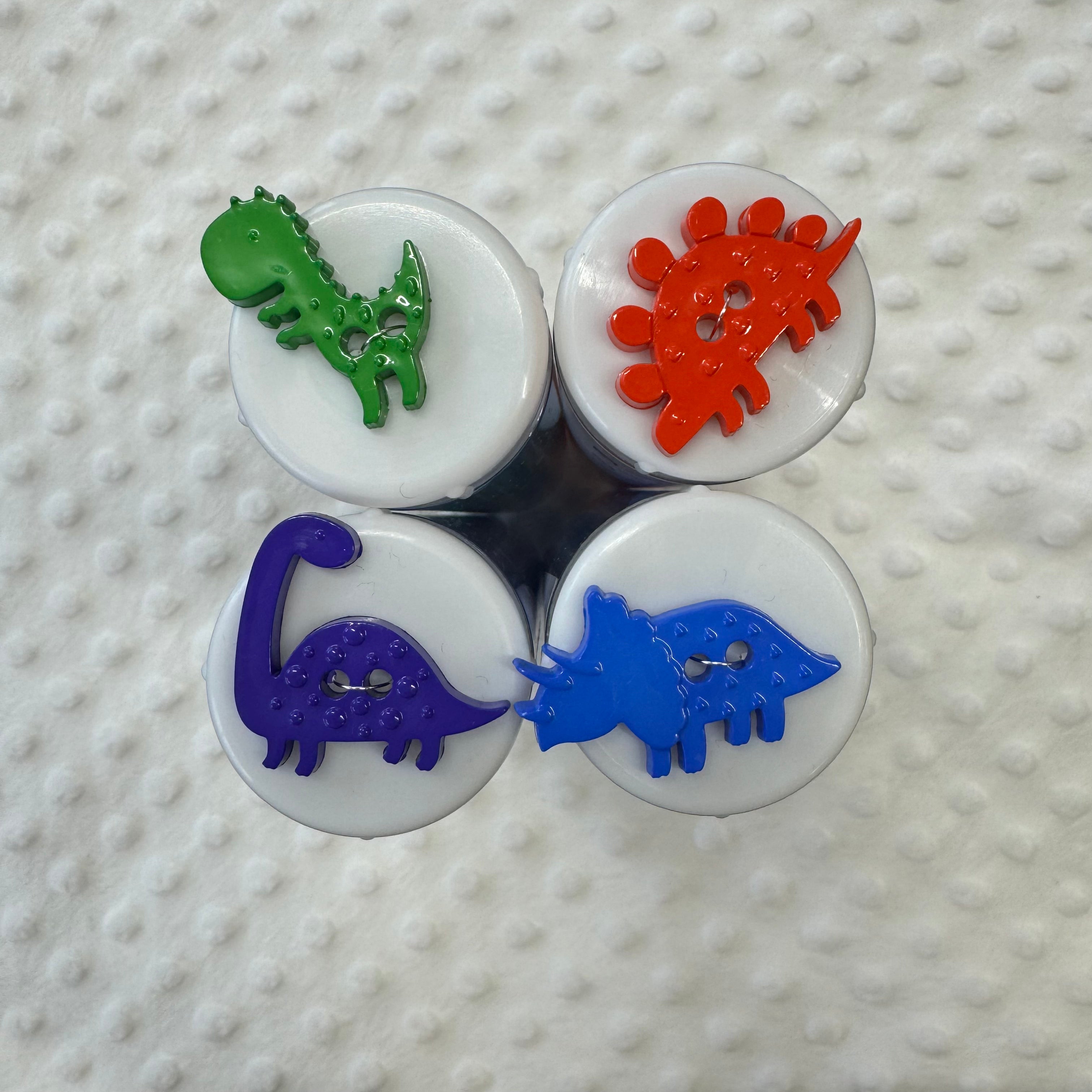 Colourful Dinosaur Buttons