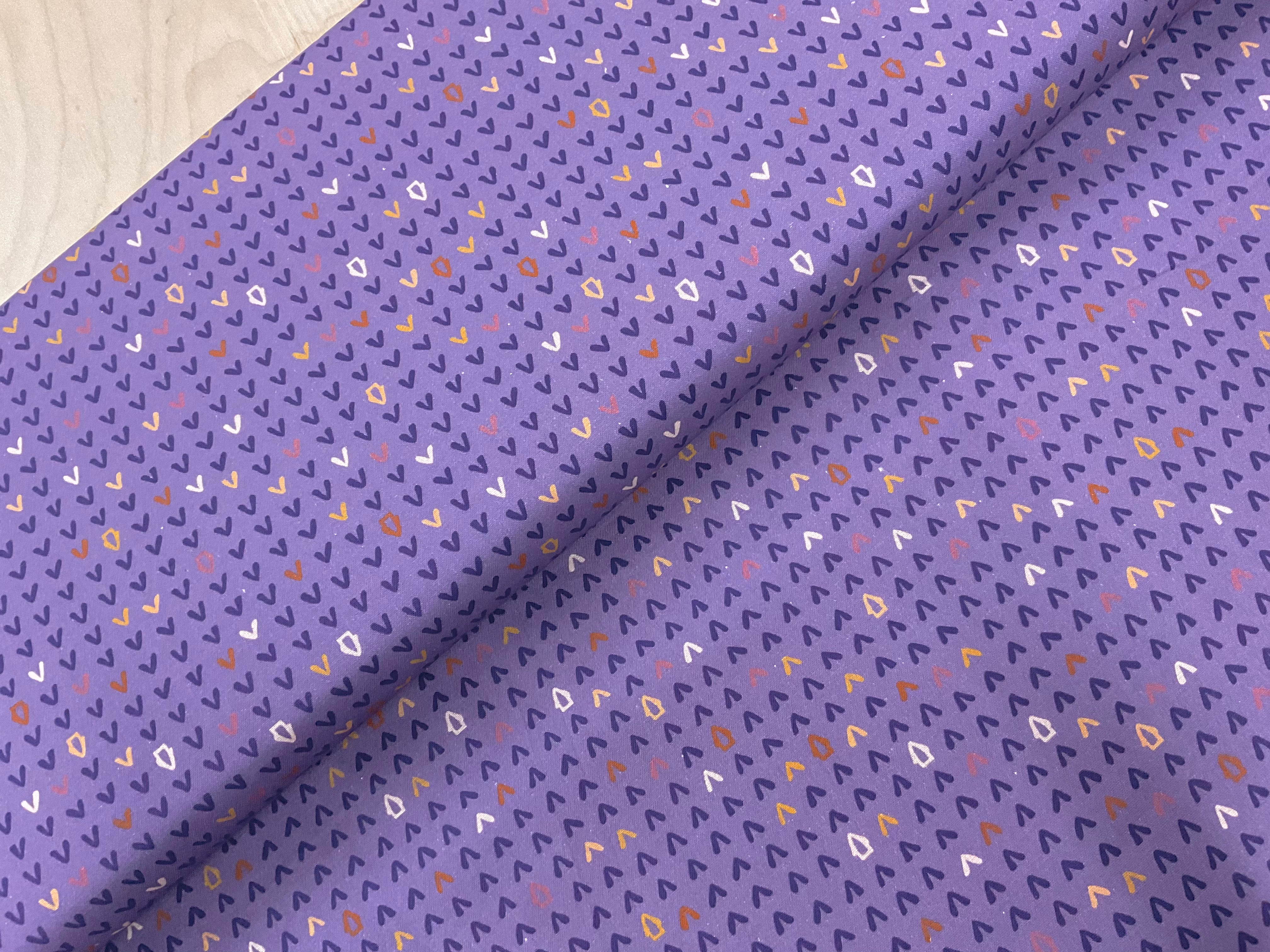 Arrows on Dark Lilac Quilting Cottons