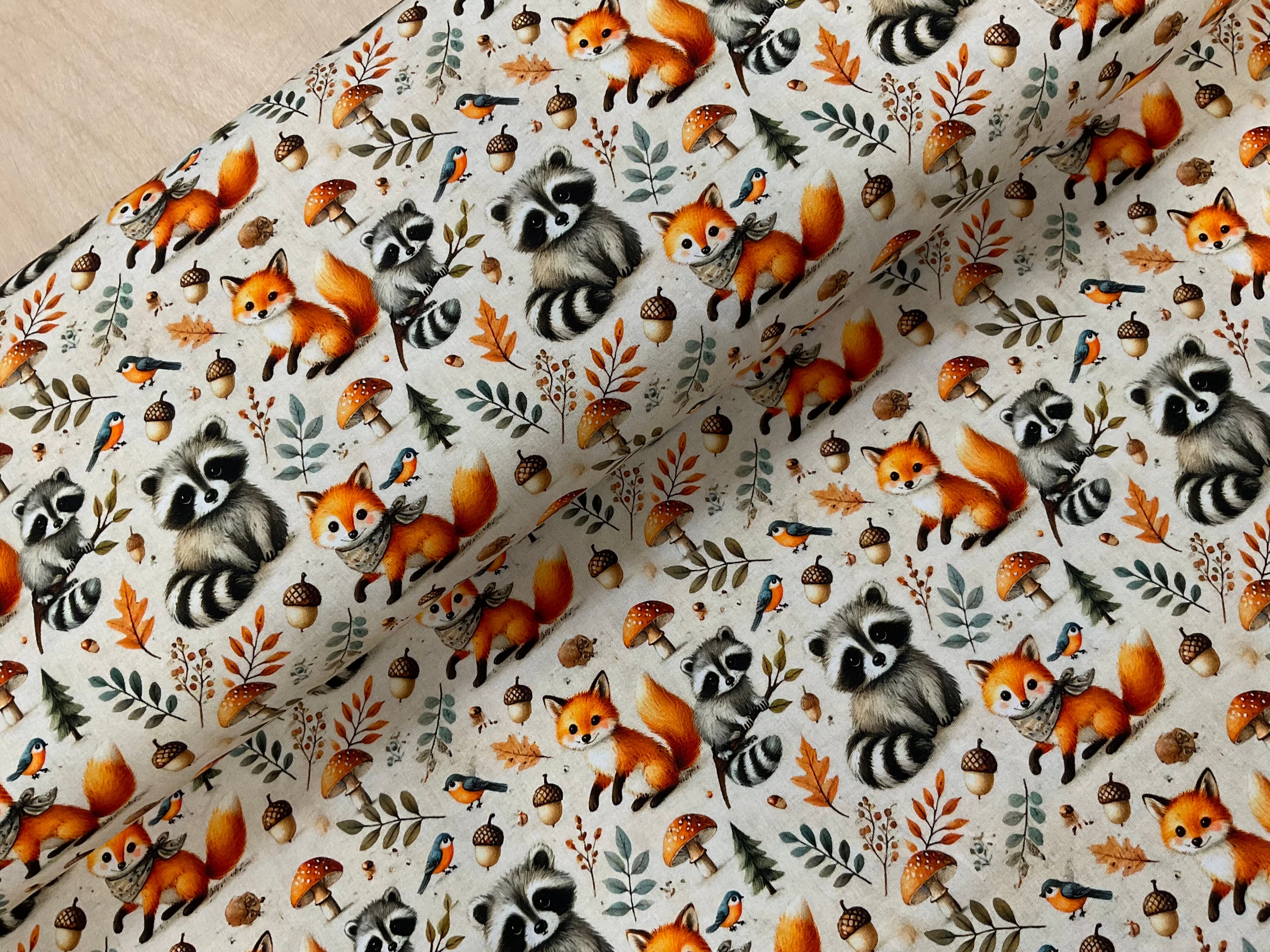 Mushroom Meadow Mischief Cotton Jersey