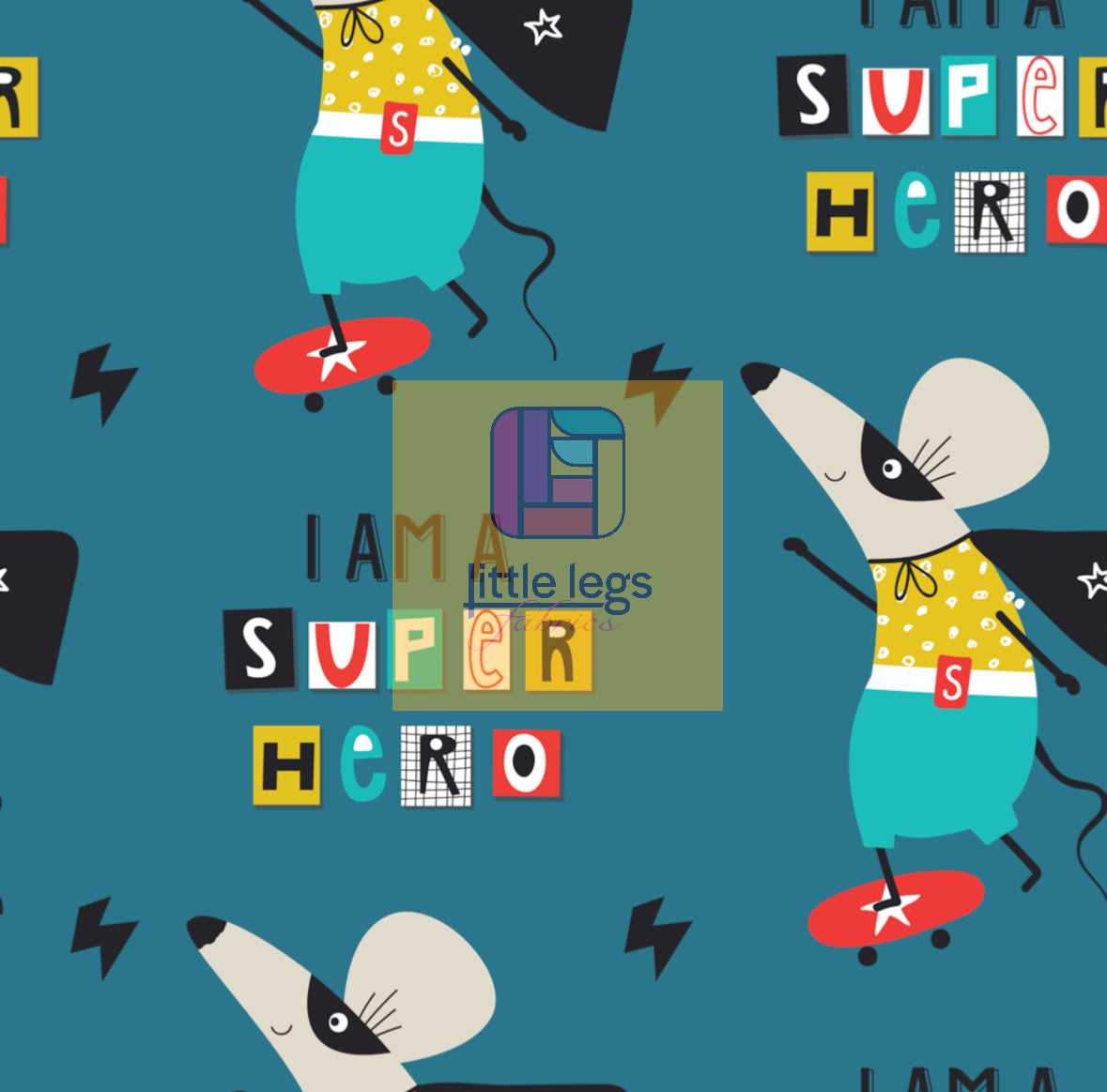 PRE ORDER I am a Super Hero Cotton Jersey - DUE IN STOCK END OF MARCH