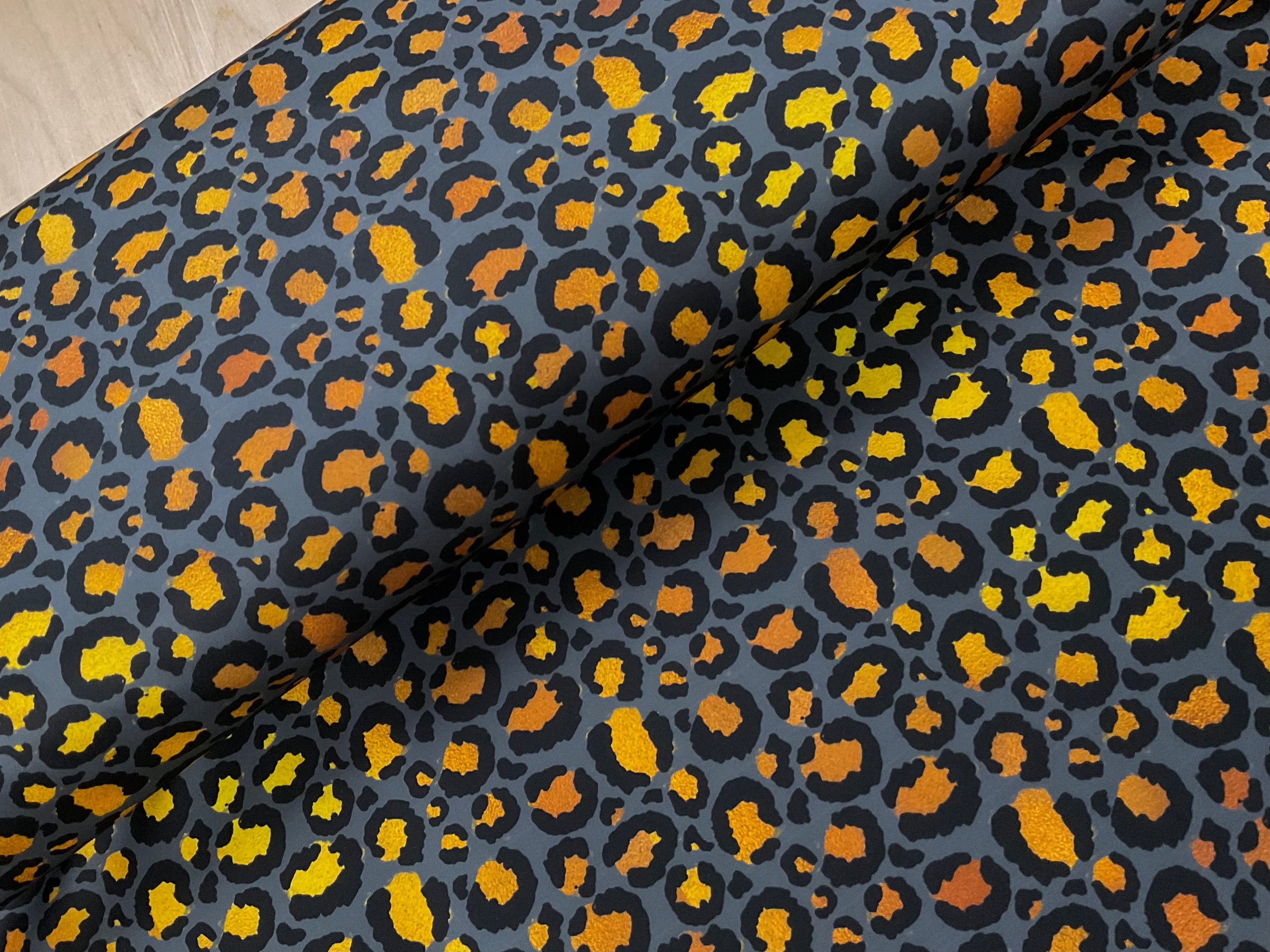 Gold and Grey Leopard Activewear/Dancewear