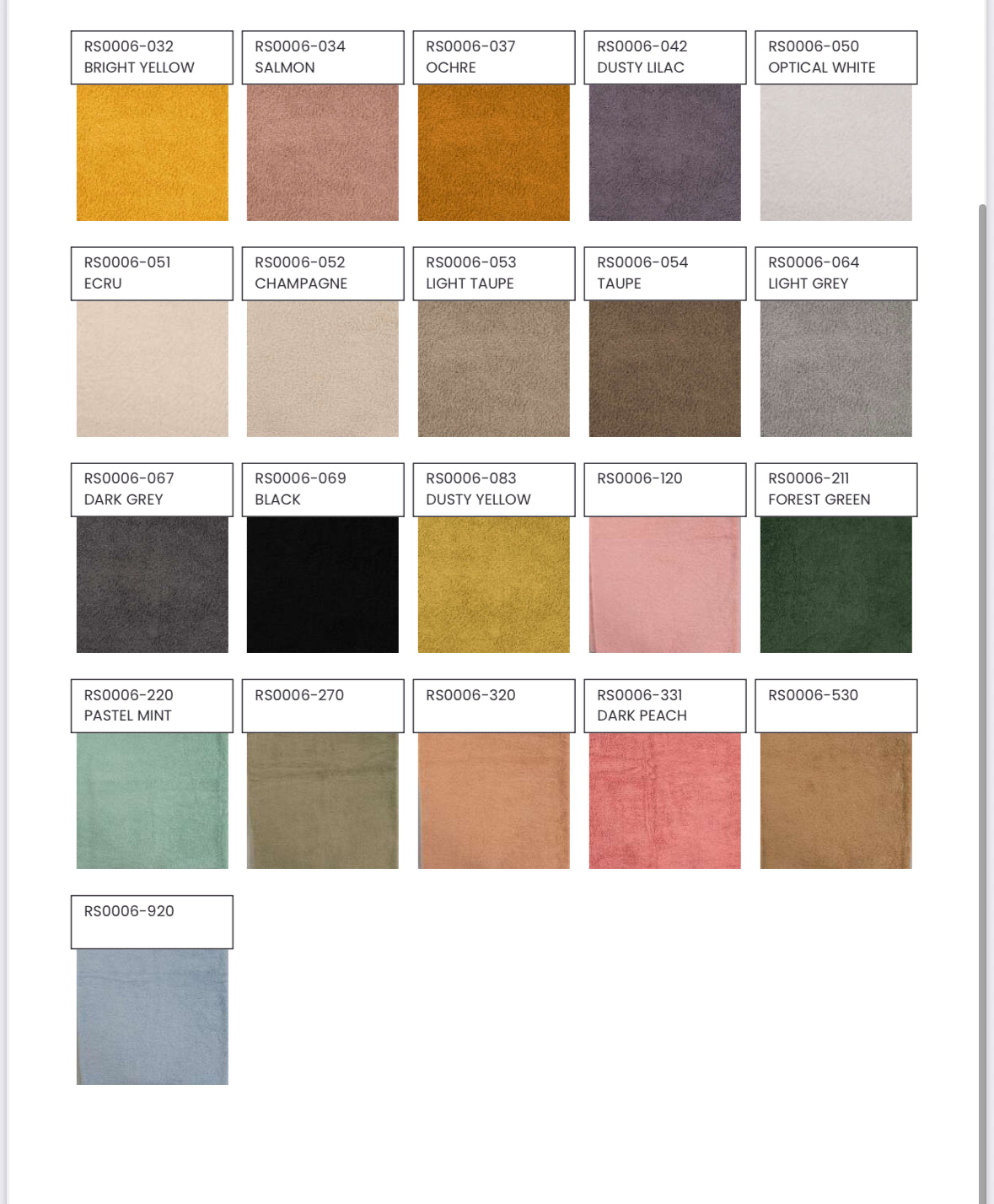 Towelling BULK BUY