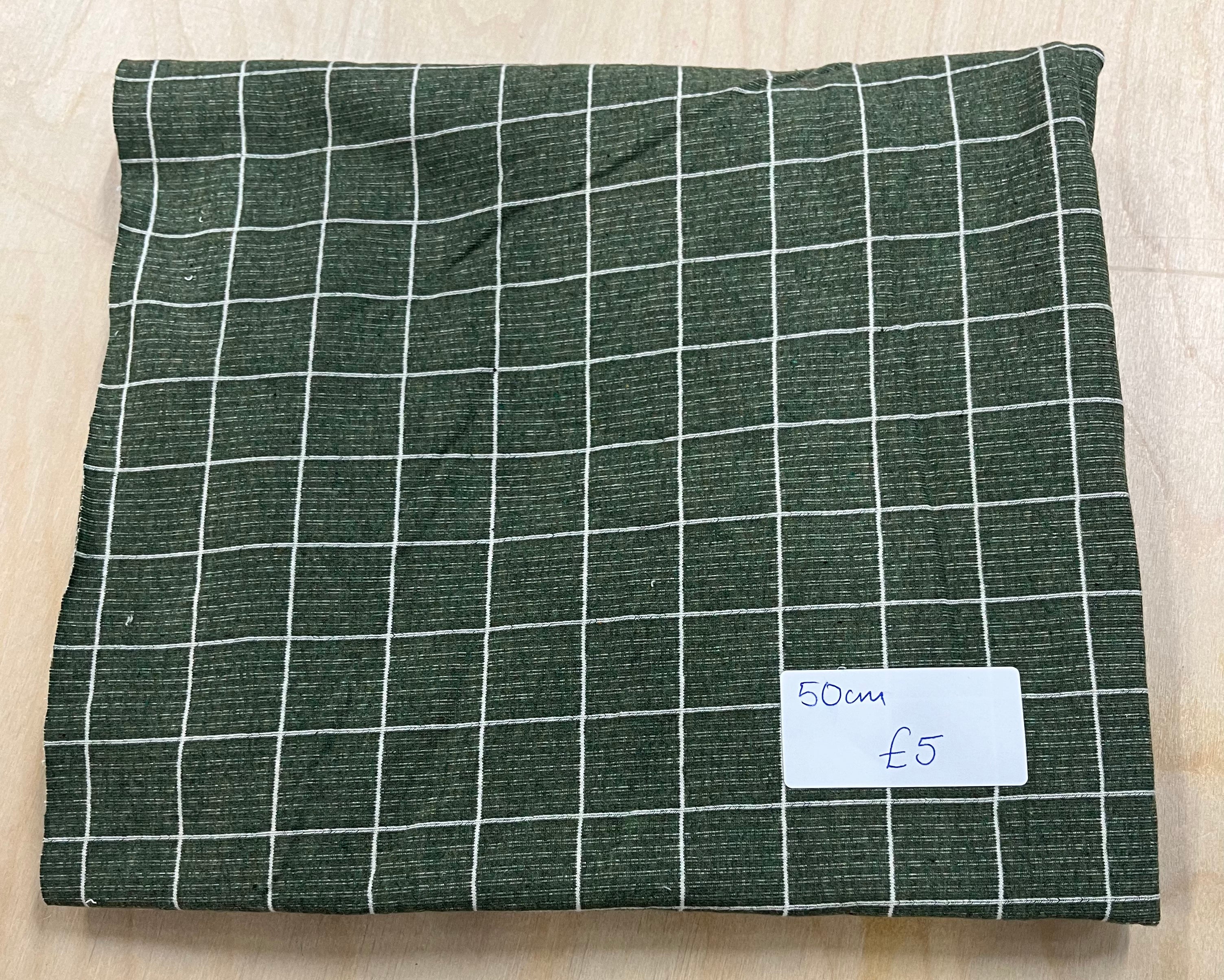 REMNANT  -   50cm checked knitted jersey