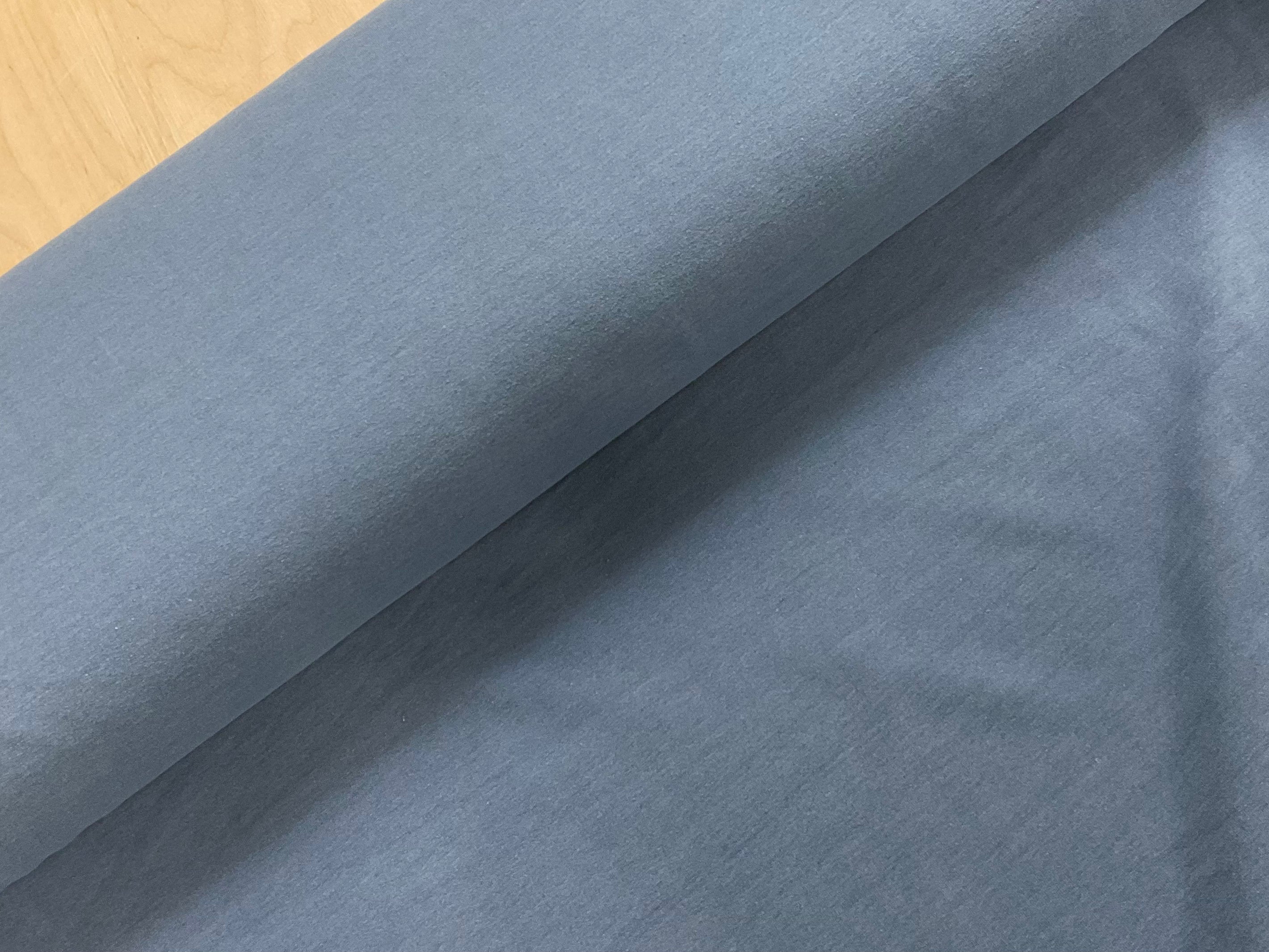 Bleached Denim Effect French Terry
