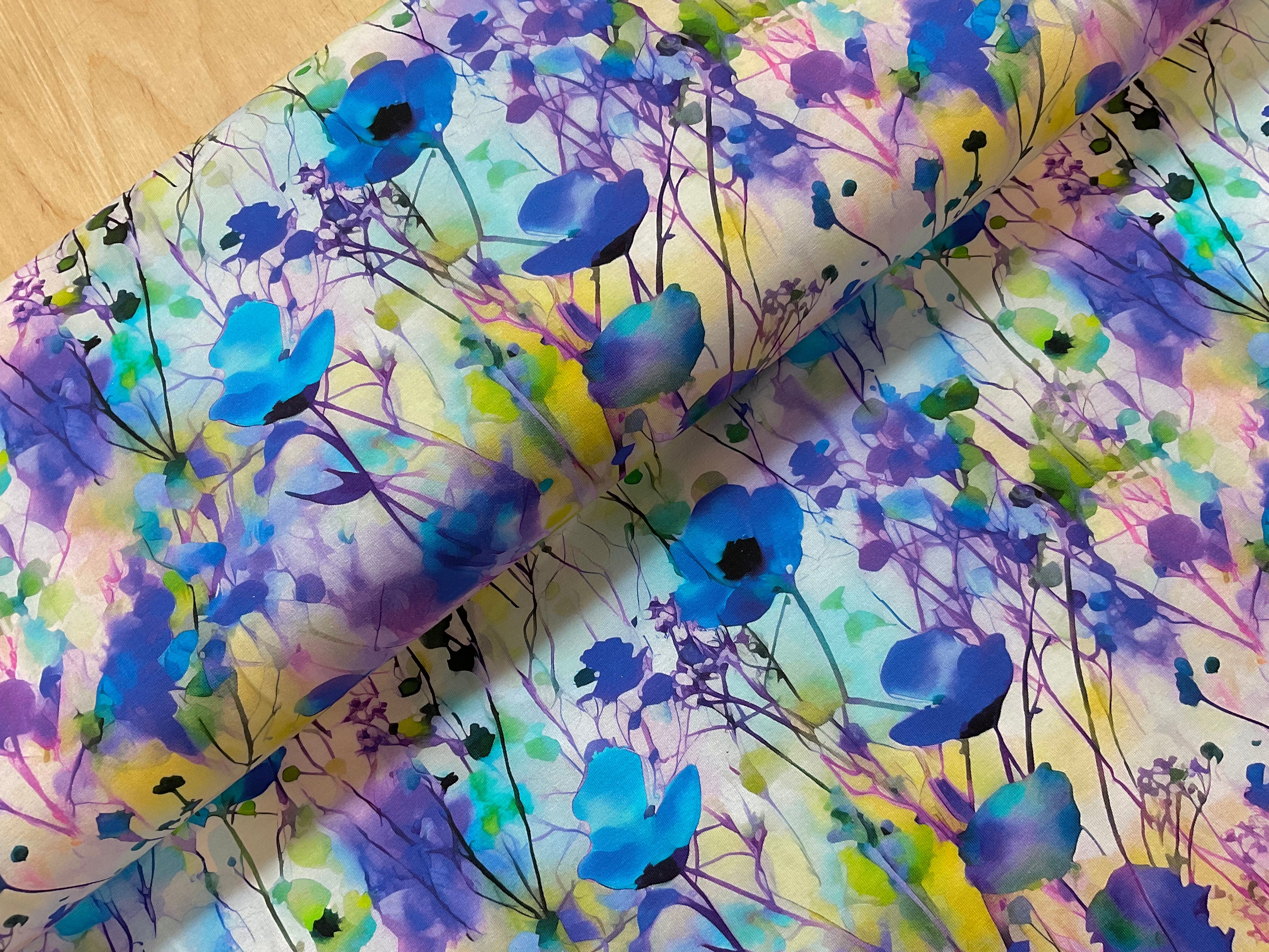Dawn Poppy Field Cotton Jersey