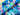 Chroma Blue Sketched Shapes Rayon - Rachel Parker for Dashwood