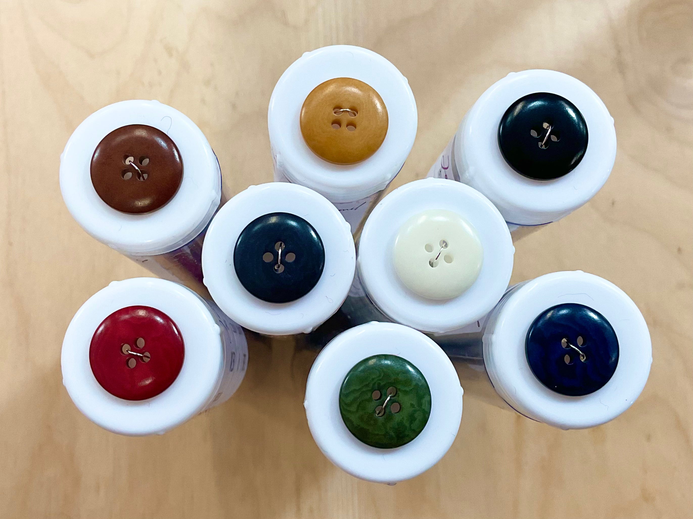 Mat Button Ripple Rounded 17mm Four Hole Ripple Buttons – Little Legs Fabrics