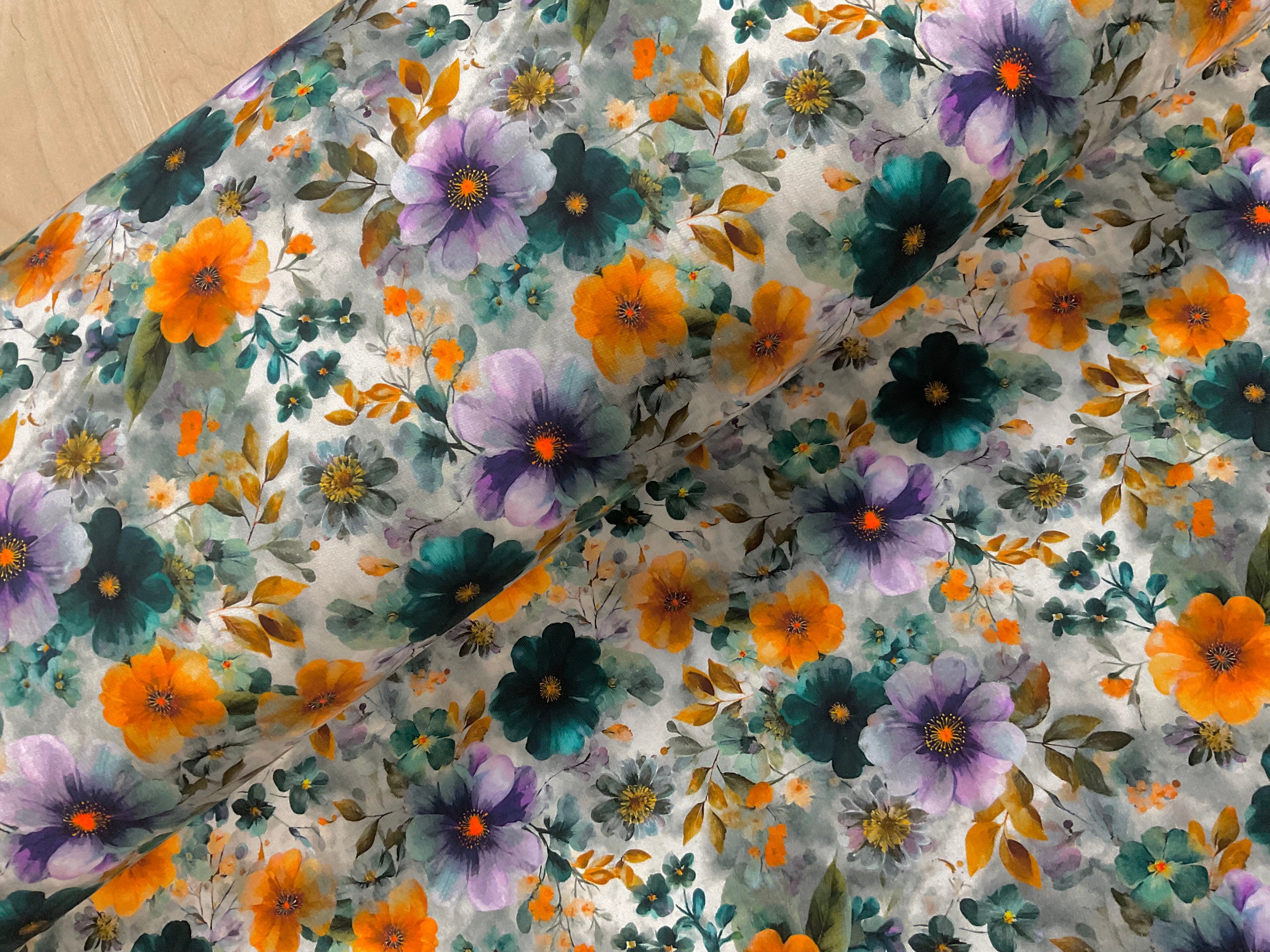 Moonlit Petals French Terry
