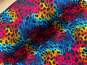 Multicoloured Animal Print Alpine Fleece