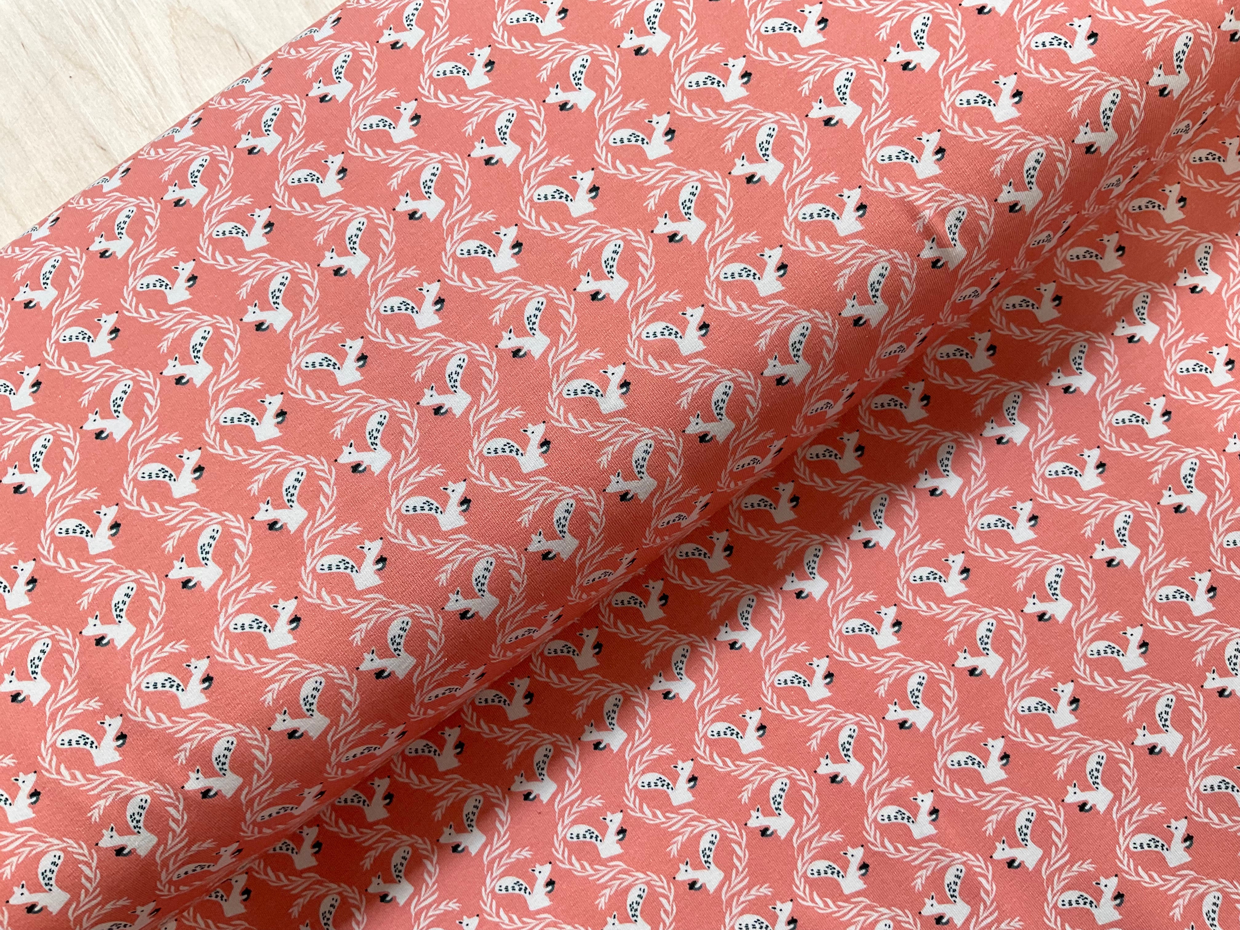 Dainty Squirrels Cotton Jersey Fabric