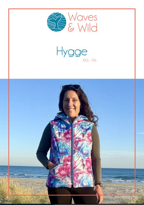Hygge Adult Waves and Wild Digital Sewing Pattern PDF DOWNLOAD ONLY