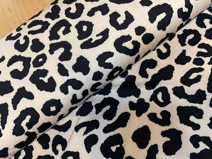 Black on Beige Leopard Yoga/Activewear